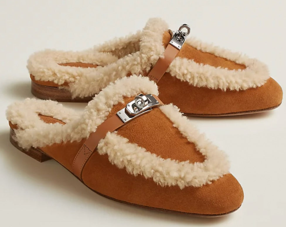 Hermes Oz mules in naturel、mySite、garminoutage.com