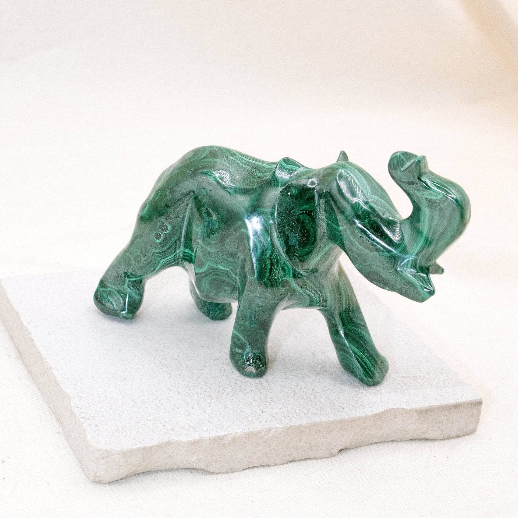 Genuine Malachite Elephants - Hand Carved - 1 of a Kind、mySite、hinf8tx79