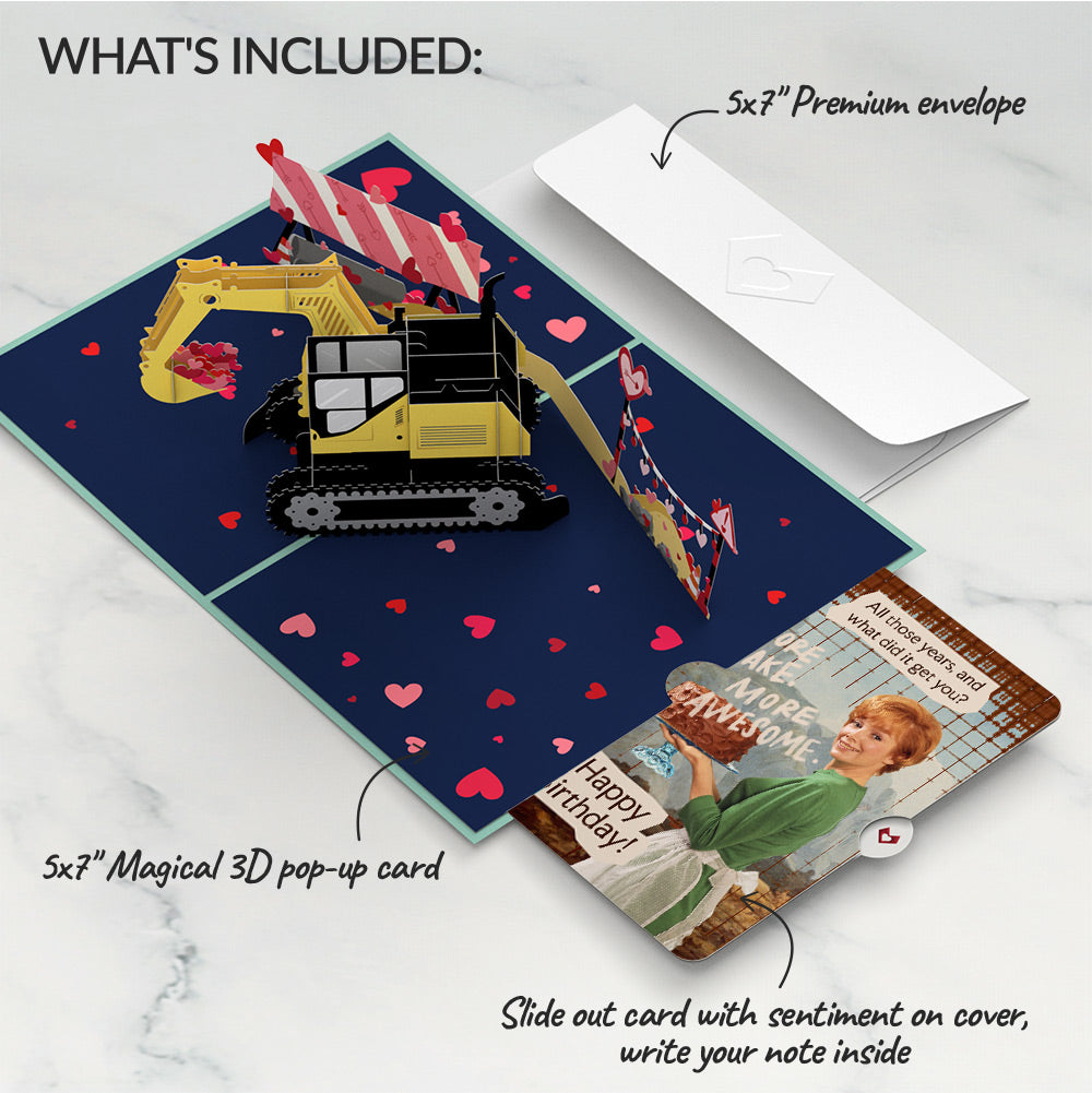 I Dig You Birthday Pop-Up Card and More Cake More Awesome Sentiment Set、mySite、solidvoid