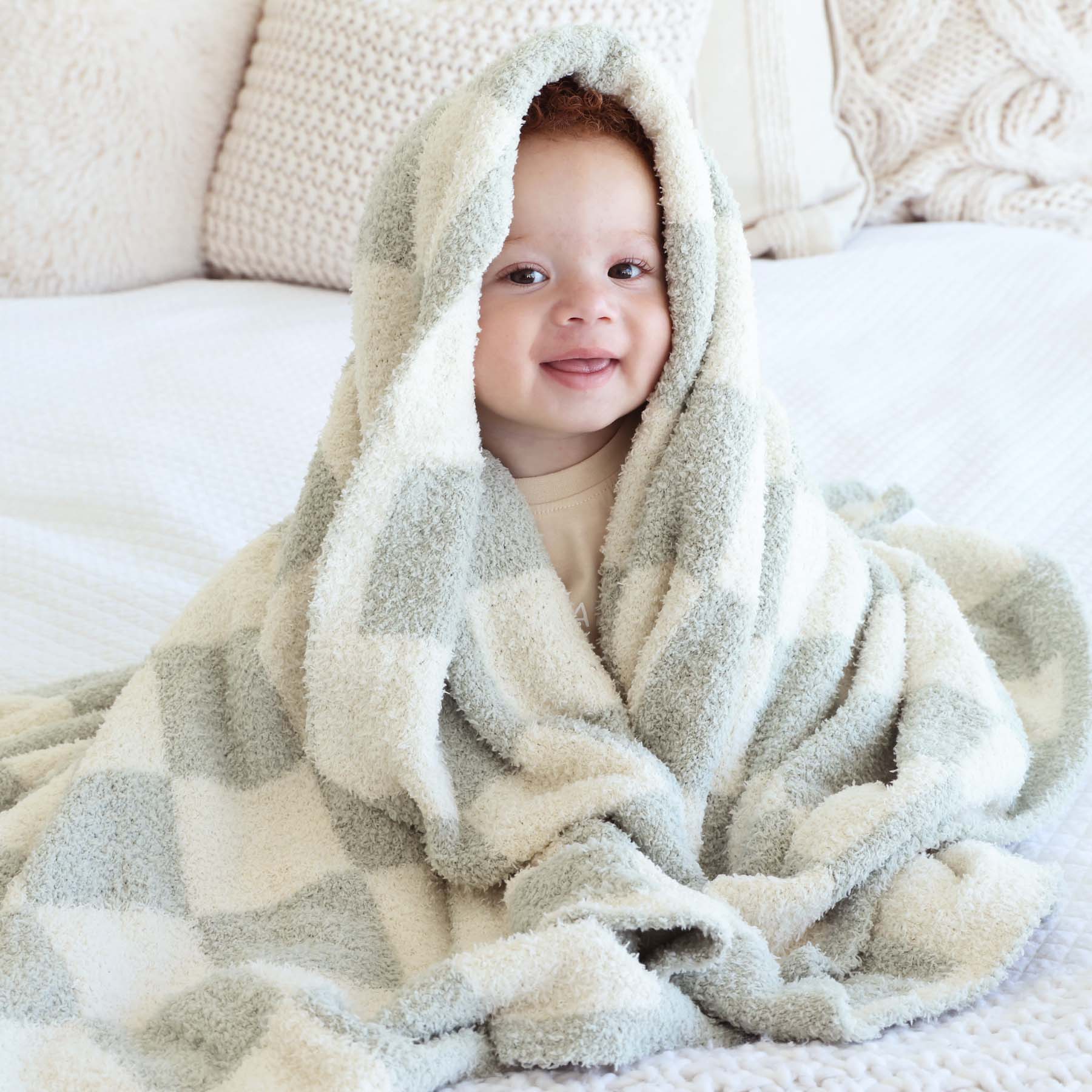  CuddleLane™ Luxe Blankets | Sage Check、mySite、layawaytickets