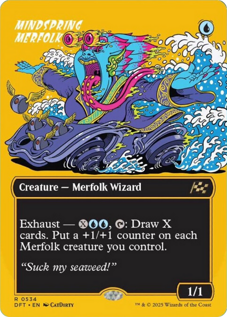 Mindspring Merfolk (Borderless) (First-Place Foil) Aetherdrift、mySite、waistdrama