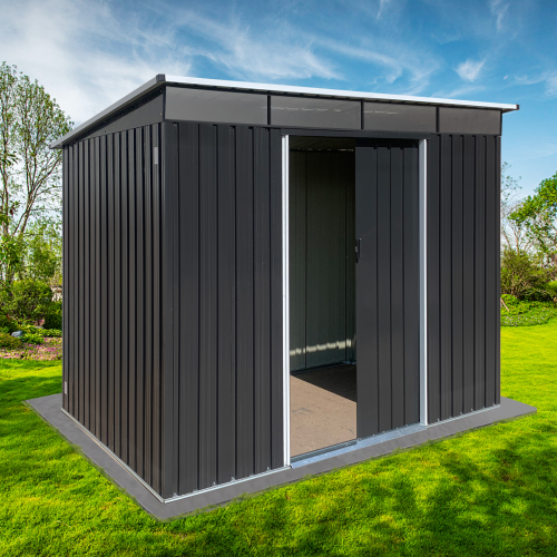 Metal garden sheds 8ftx6ft outdoor storage sheds Acrylic Total、、eastwooduniform
