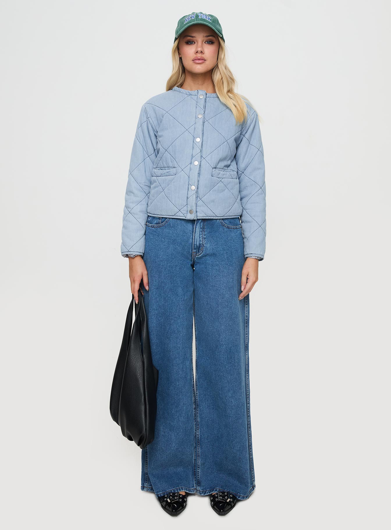 Premonitions Quilted Jacket Blue、mySite、solidvoid