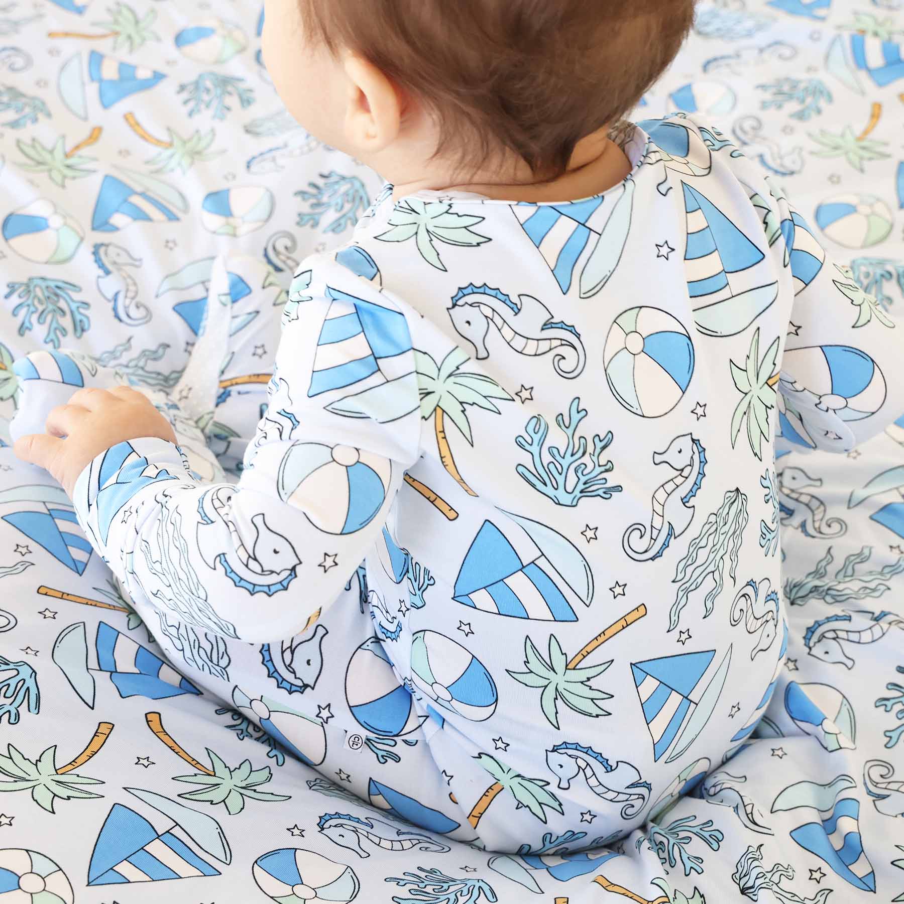  Tiny Tides Zipper Footie | Blue、mySite、layawaytickets