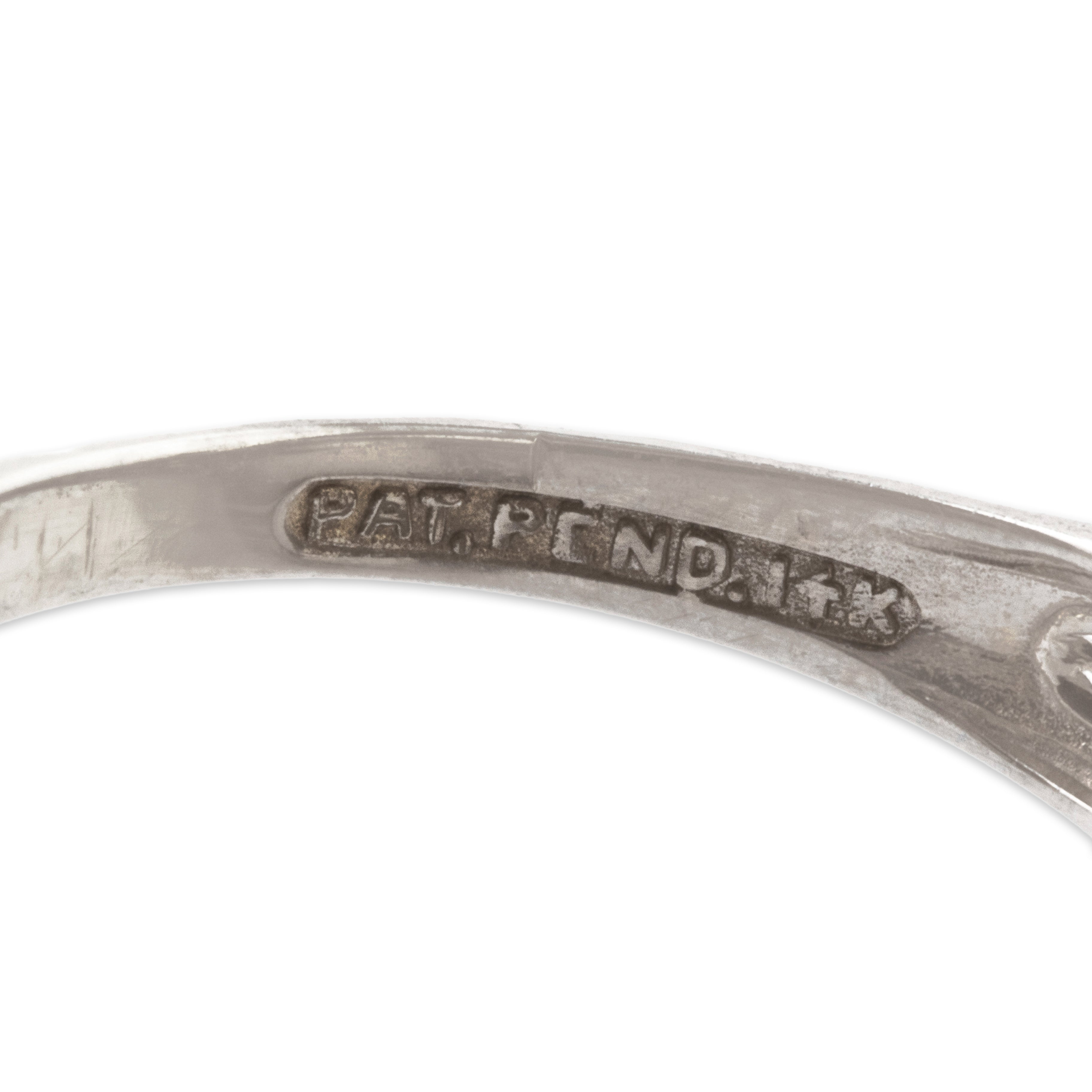 Antique 14k White Gold Diamond Onyx Shell Cameo Unusual Spinning Ring 6.25、mySite、hinf8tx79