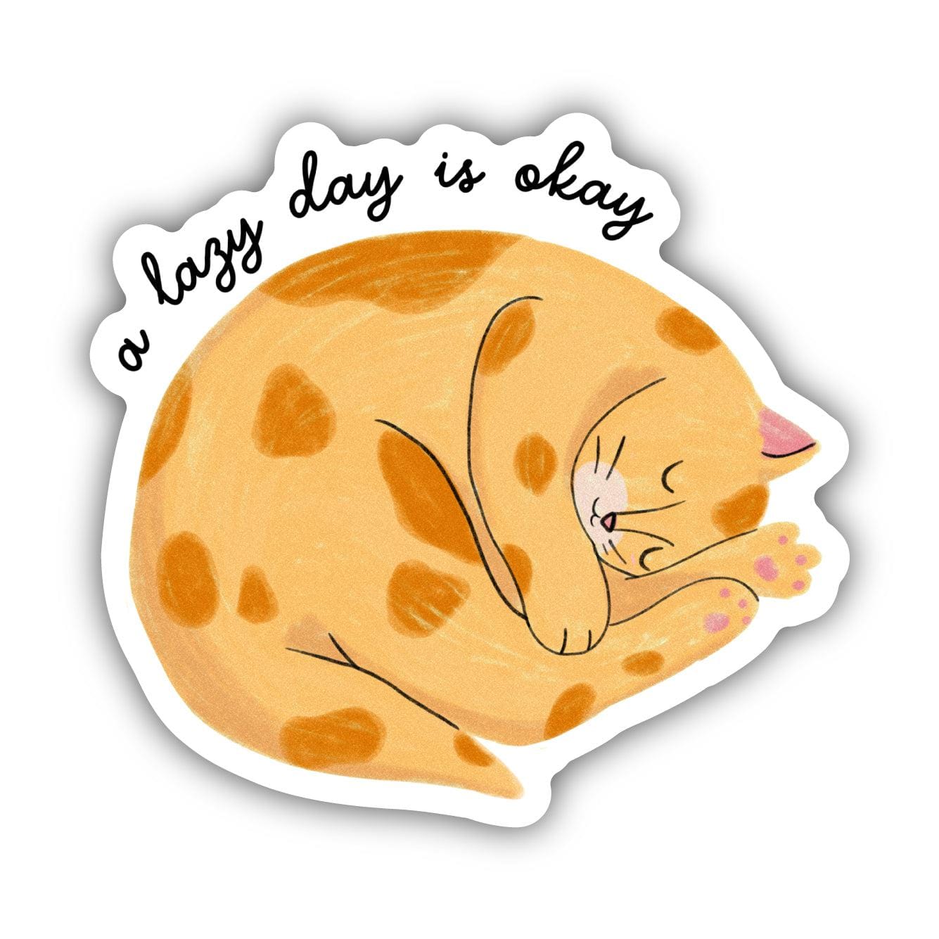  A Lazy Day Is Okay Cat Sticker、mySite、elrpsem3k