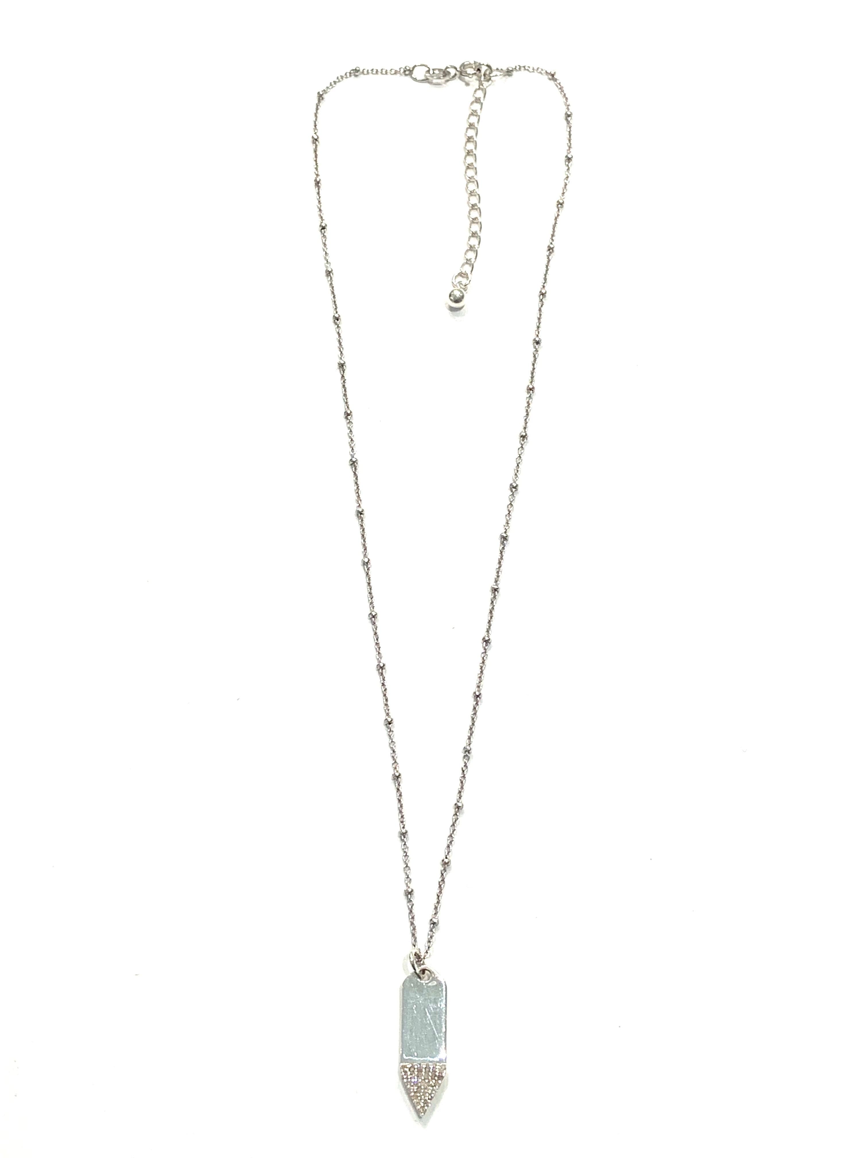 Erin Steele Jewelry Diamond Point Pendent, Available in 2 Colors、mySite、noshort