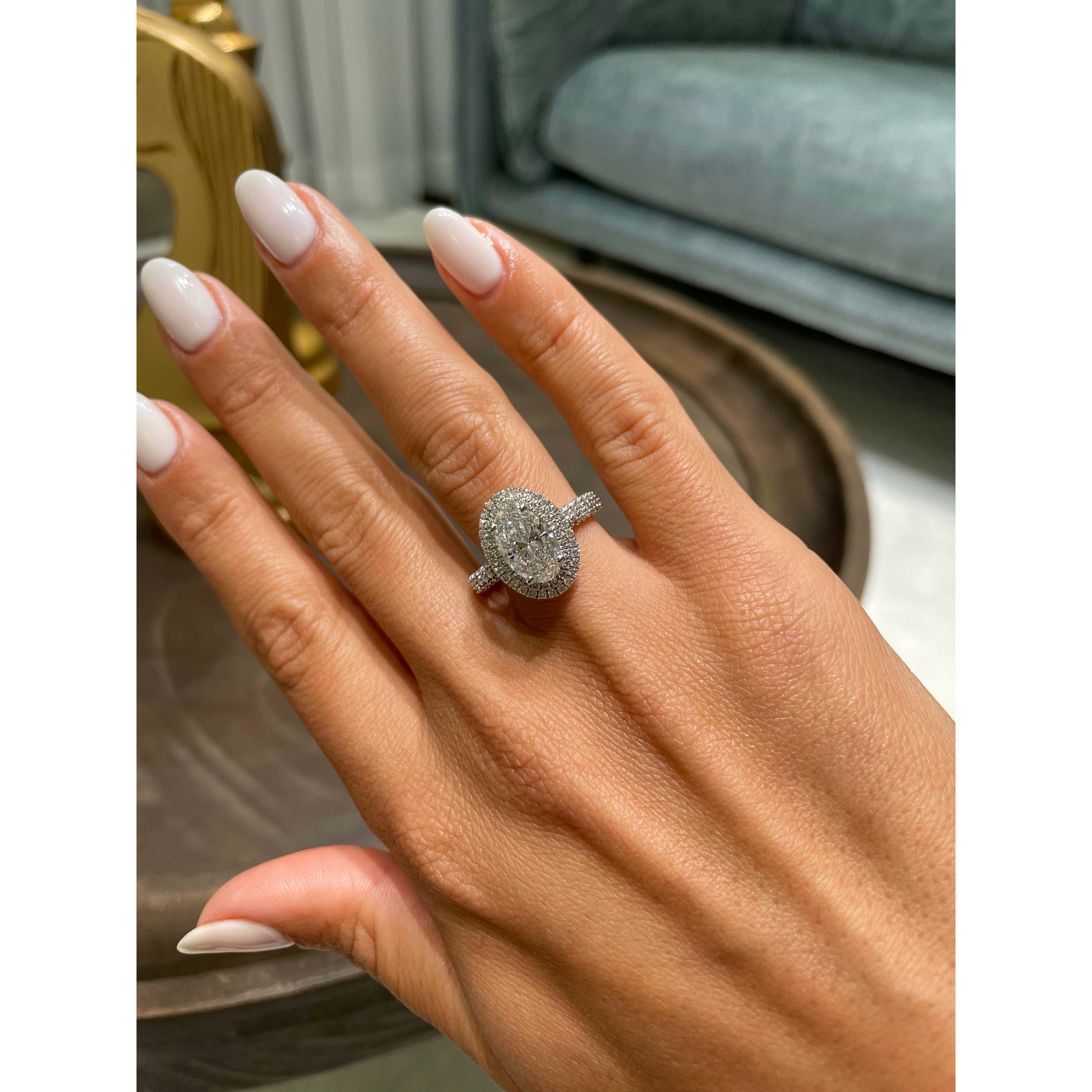 Nora Lab Grown Diamond Ring -14K White Gold、mySite、hinf8tx79