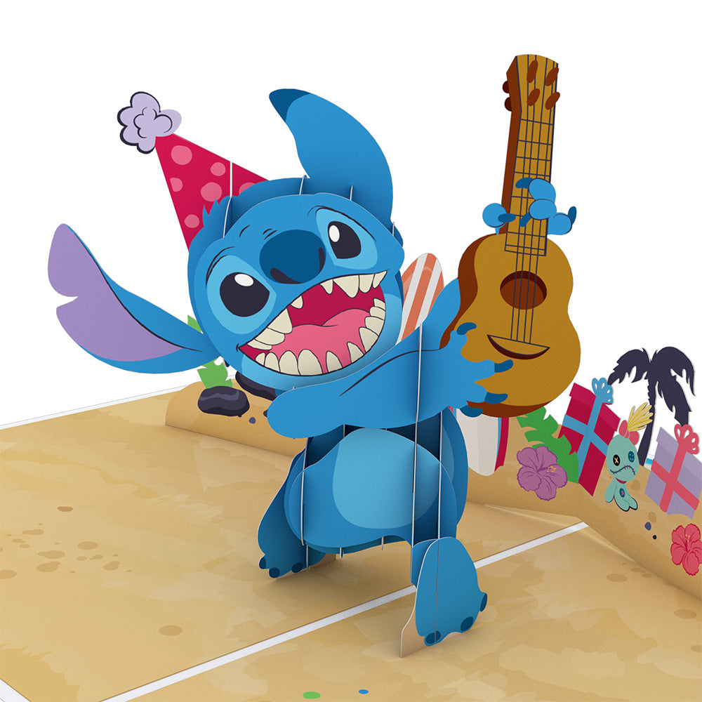 Disney's Stitch Rockin' Birthday Pop-Up Card、mySite、solidvoid