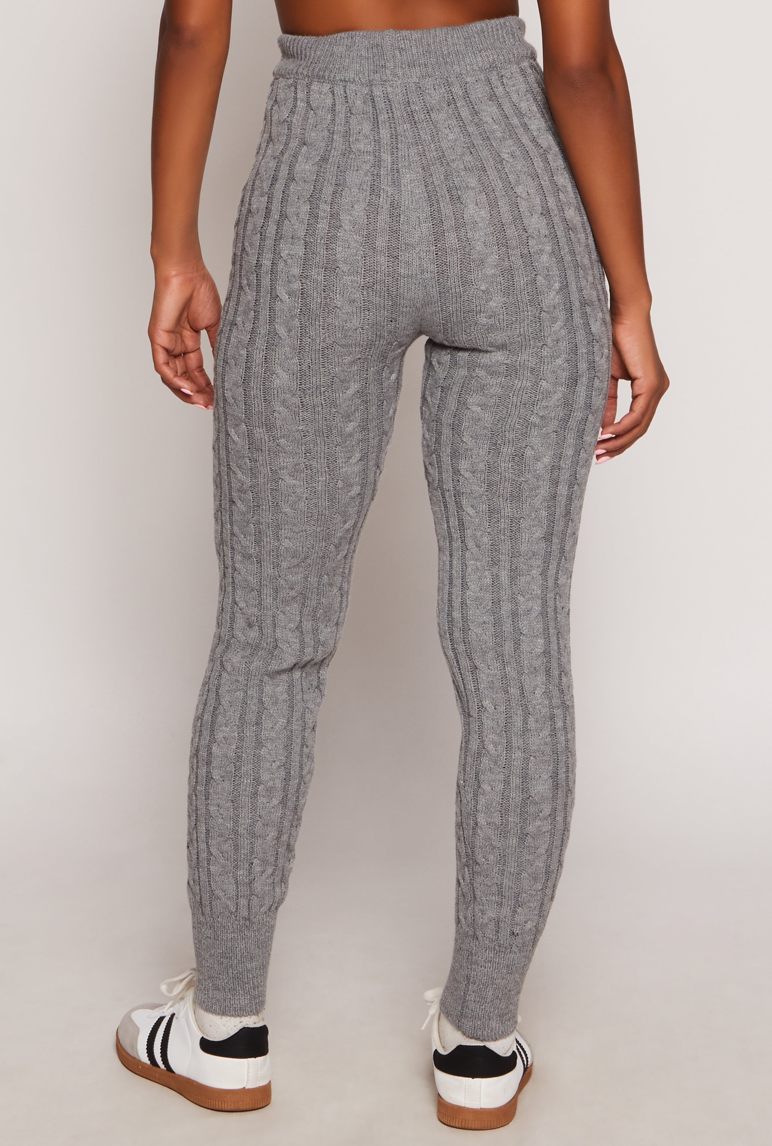 Cable Knit High Waist Joggers、mySite、camillekostekn