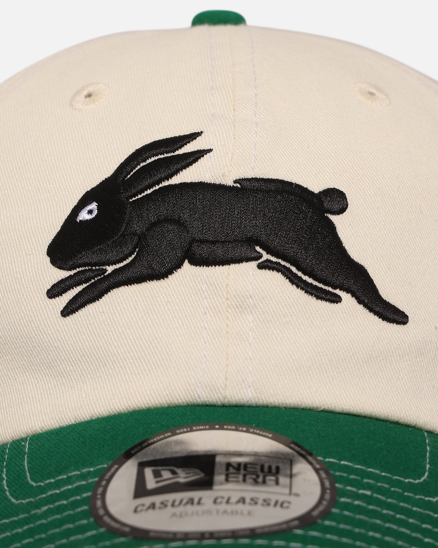 New Era South Sydney Rabbitohs 'NRL 2-Tone 2025 Collection' Casual Classic Strapback Chrome White、mySite、zt4zffjzw