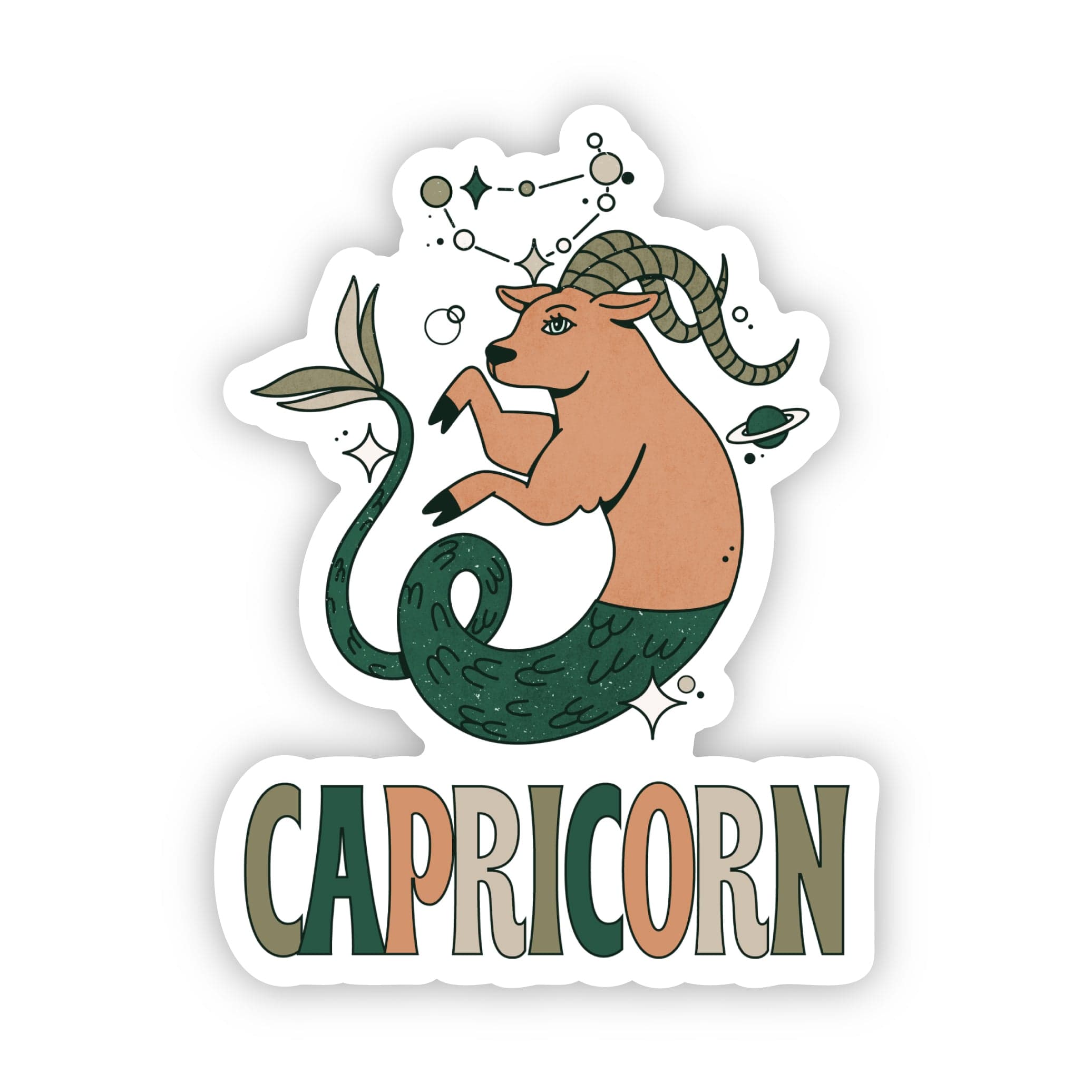  Capricorn Zodiac Sign Sticker、mySite、elrpsem3k