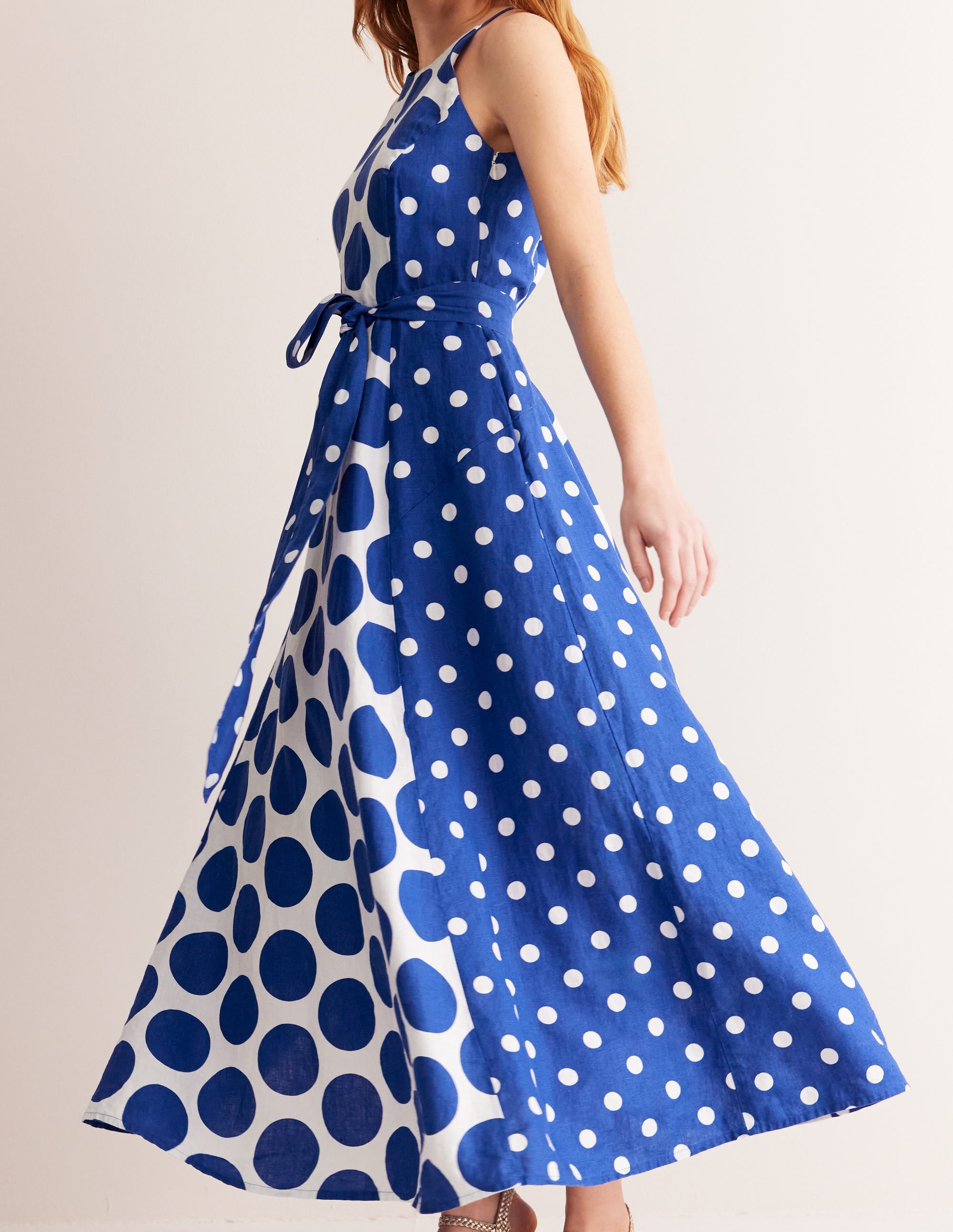  Linen Maxi Halter Dress-Surf the Web, Spotted、mySite、ashleygrahame