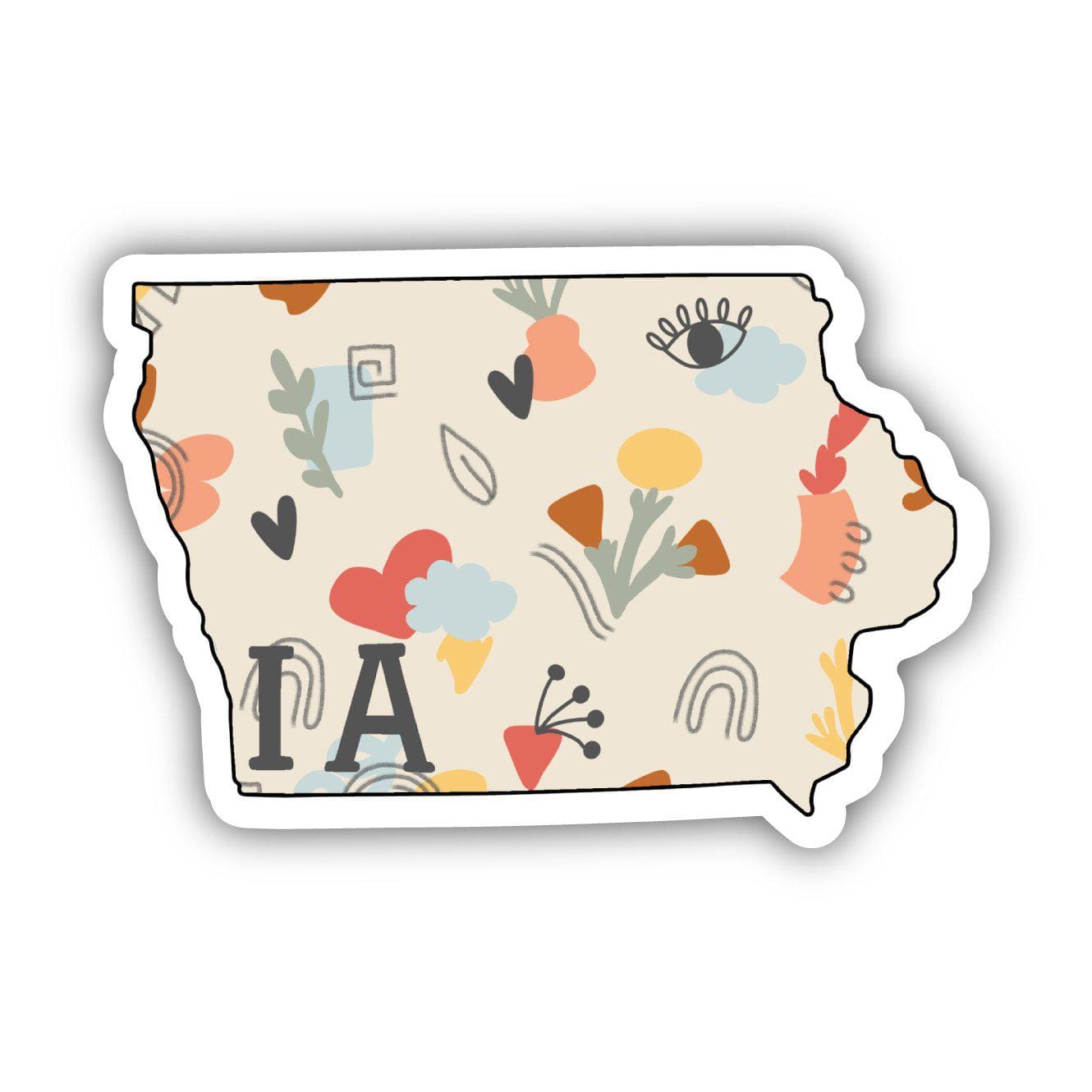  Iowa Abstract Pattern Sticker、mySite、elrpsem3k