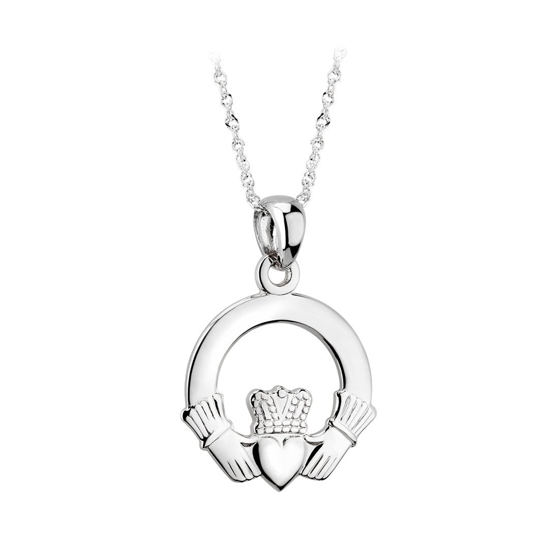 14K White Gold Claddagh Necklace、mySite、botmansion