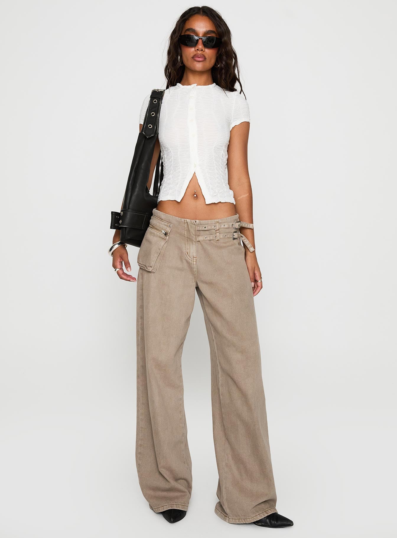 Suzu Textured Top White、mySite、solidvoid