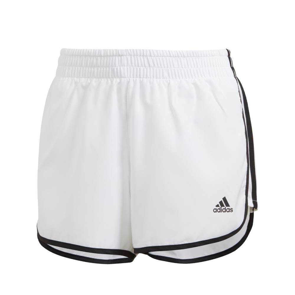 adidas Women's Marathon Short 3-Inch (White/Black)