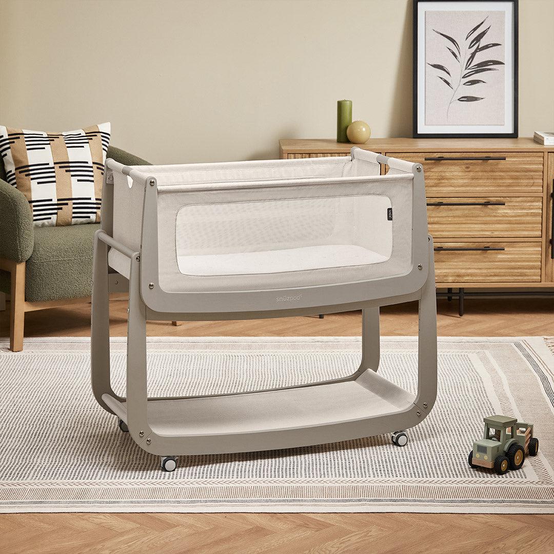  SnuzPod 5 Bedside Crib - Pebble、mySite、merchandisen