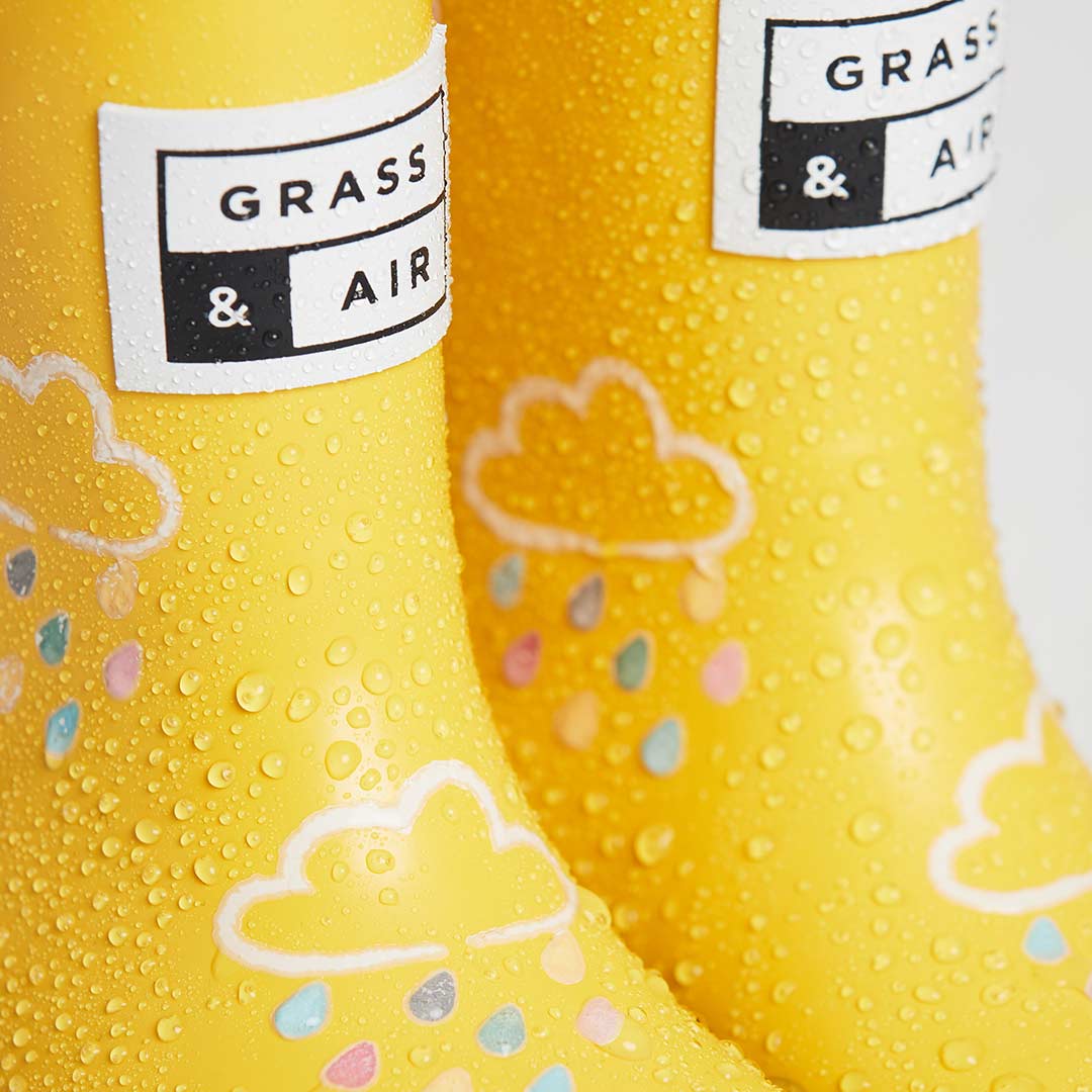  Grass & Air Colour-Revealing Wellies - Yellow、mySite、merchandisen