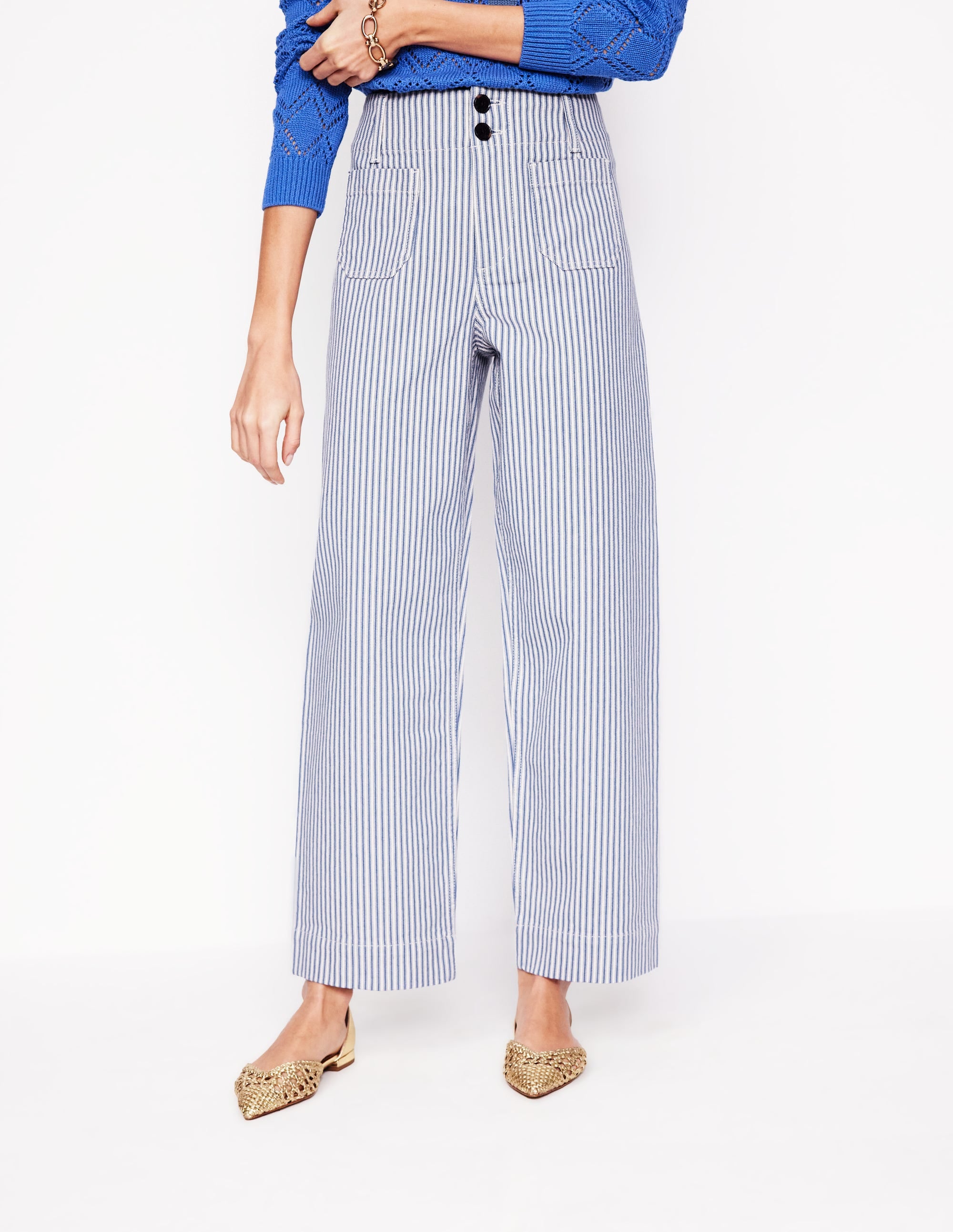  Primrose Patch Pocket Trousers-Ticking Stripe、mySite、ashleygrahame