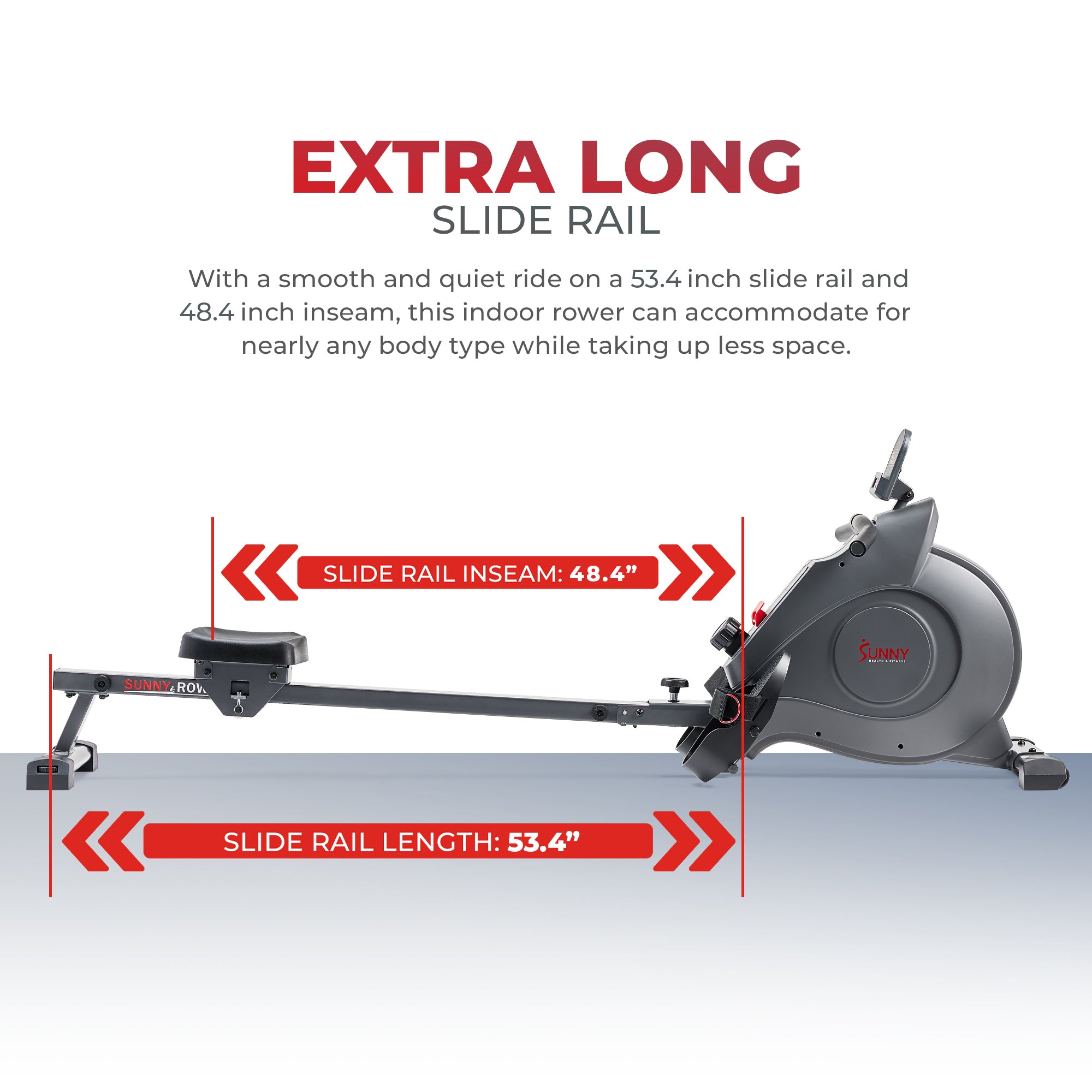  Smart Extra Long Slide Rail Magnetic Rowing Machine、mySite、ghnorth