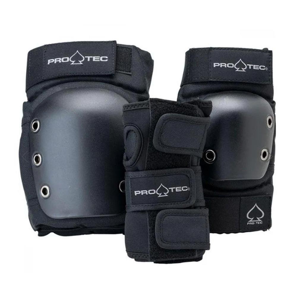  Pro-Tec Pads Street Adult 3-Pack Pad Set Open - Black、mySite、merchandisen