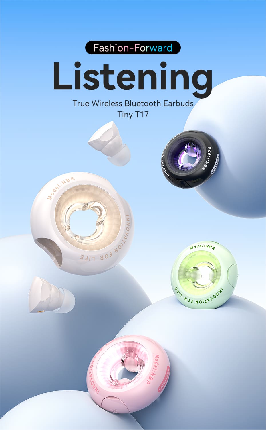 True Wireless Bluetooth Earbuds