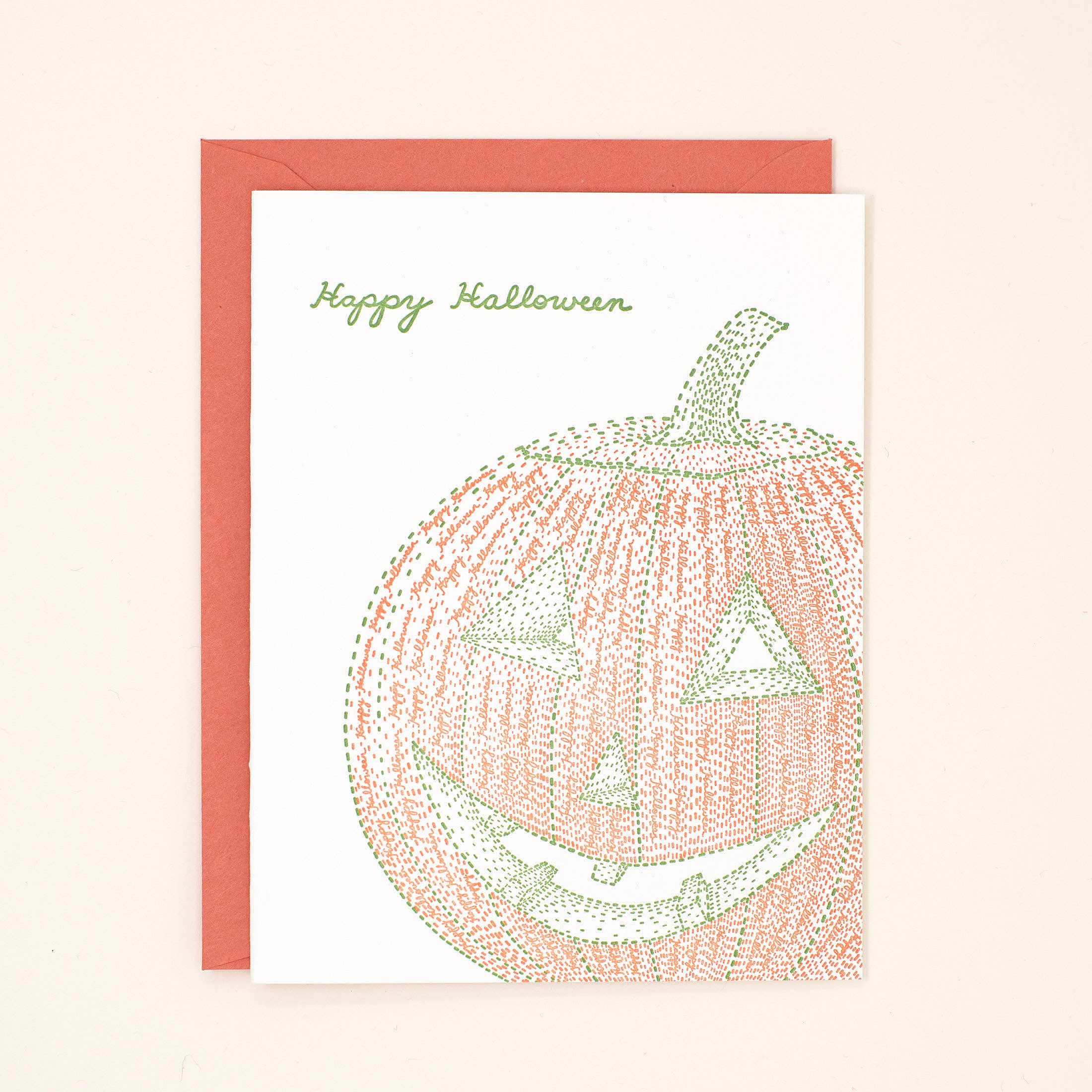 Helen Edna - Halloween Pumpkin Letterpress Card、mySite、garagedoors4me