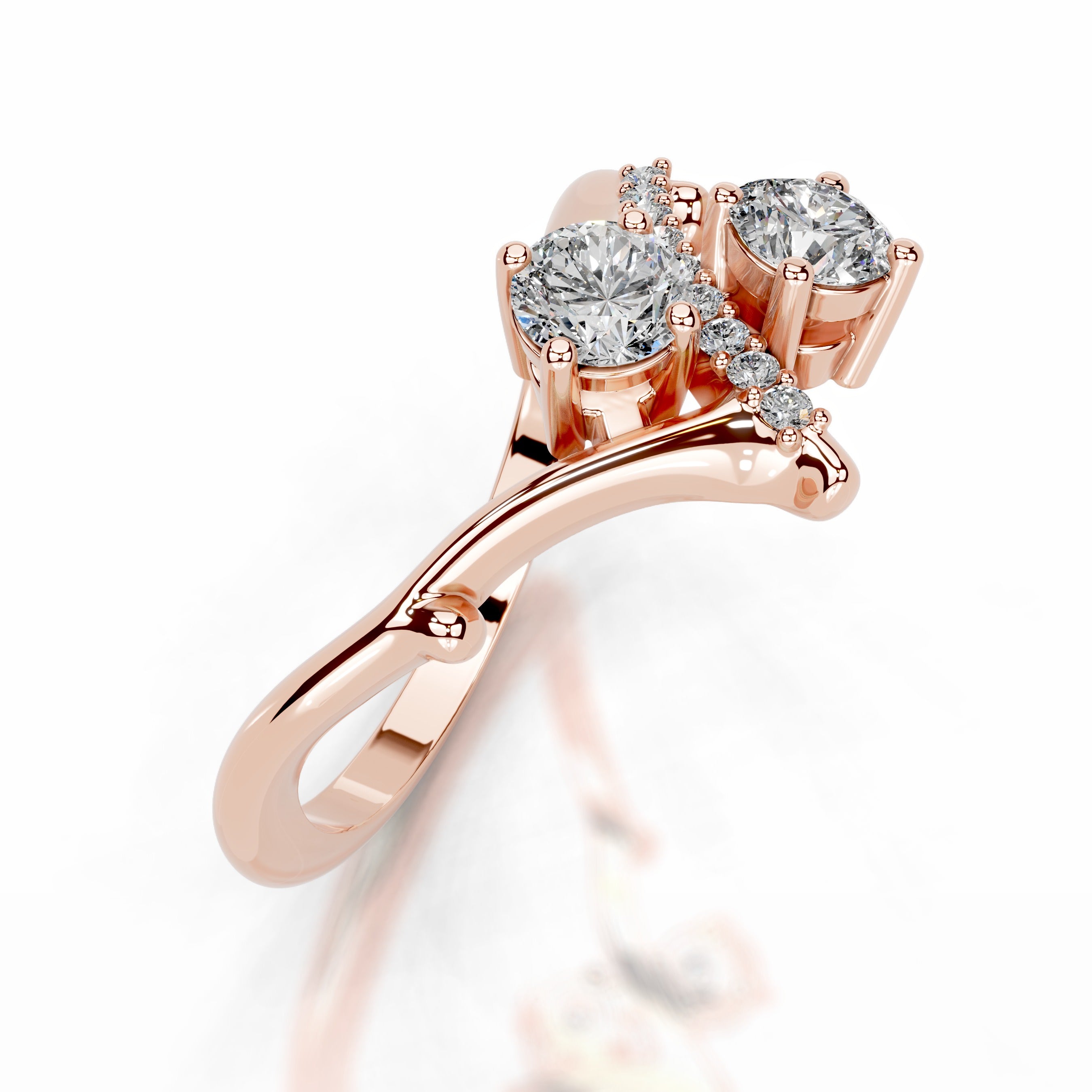 Blooming Eternity Lab Grown Diamond Ring - 14K Rose Gold、mySite、hinf8tx79
