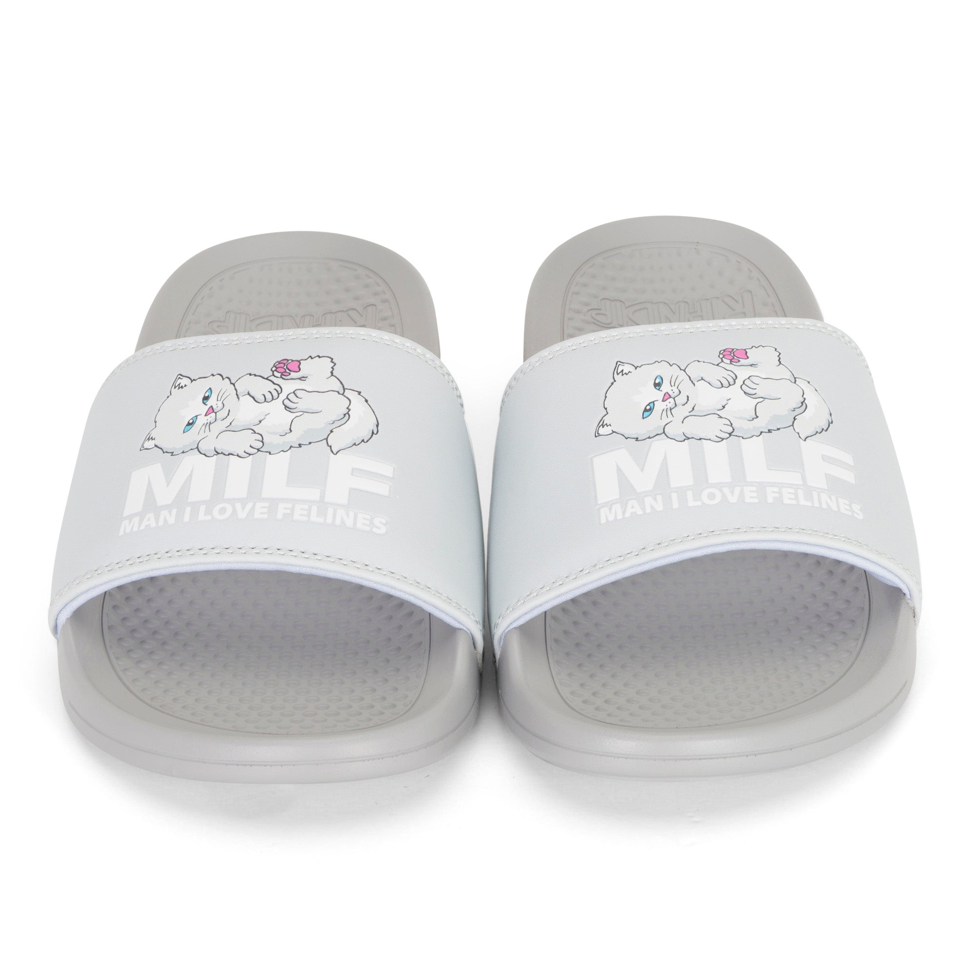 Man I Love Felines Slides (Grey)、mySite、merchandisen