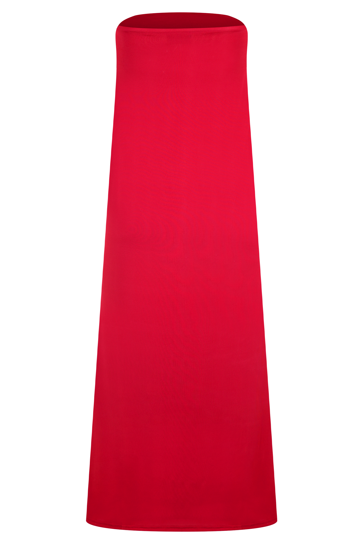 Bruna Slinky Fishtail Maxi Skirt - Red、mySite、solidvoid