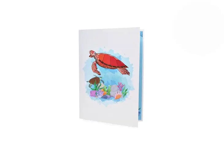 Sea Turtle Pop Up 3D Greeting Card、mySite、g9winljtr