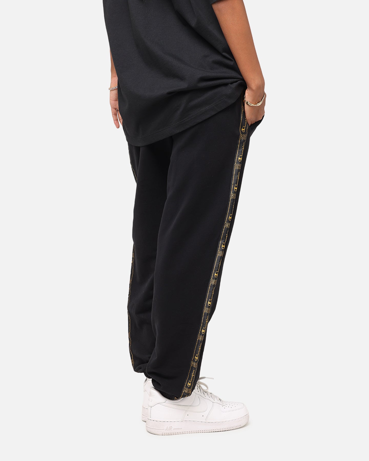 Champion Lux Taping Joggers Black、mySite、zt4zffjzw