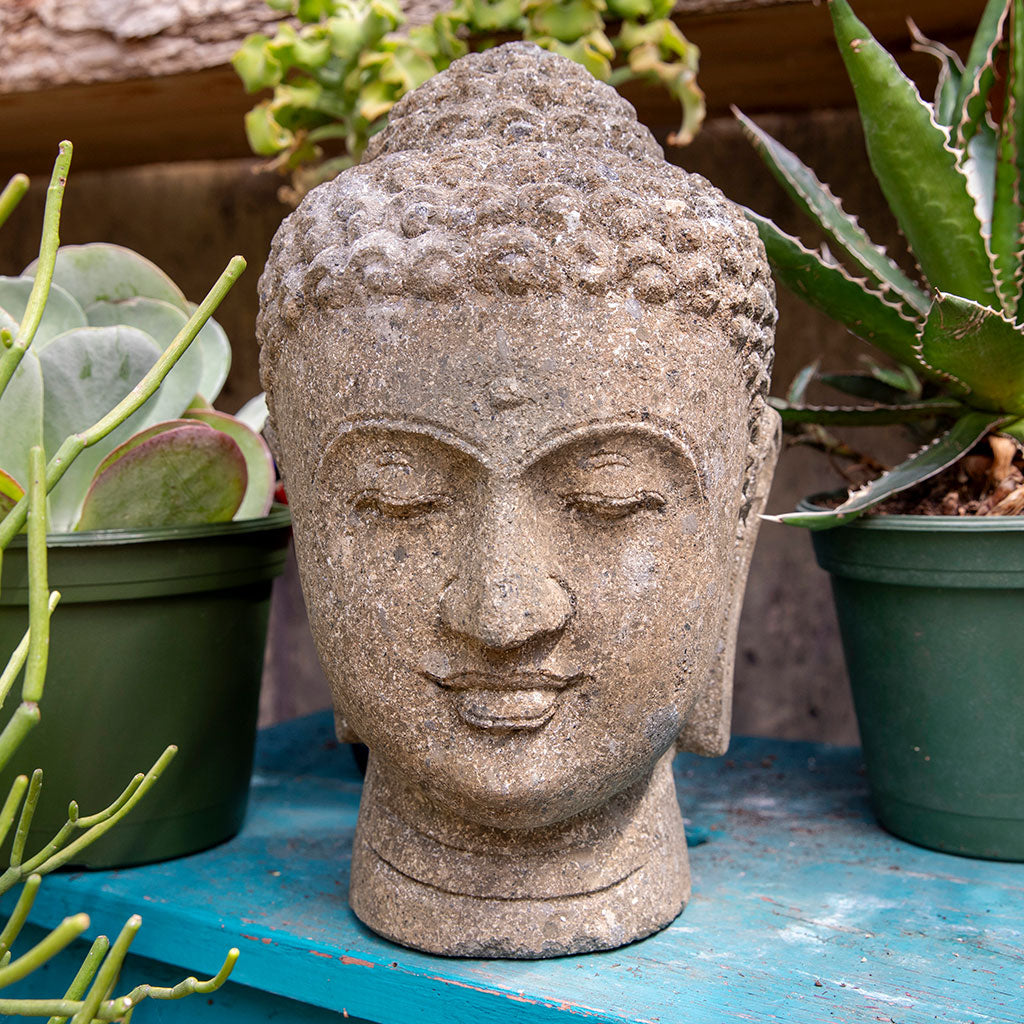 Zen Garden Statue: Buddha Head、mySite、topwebapps