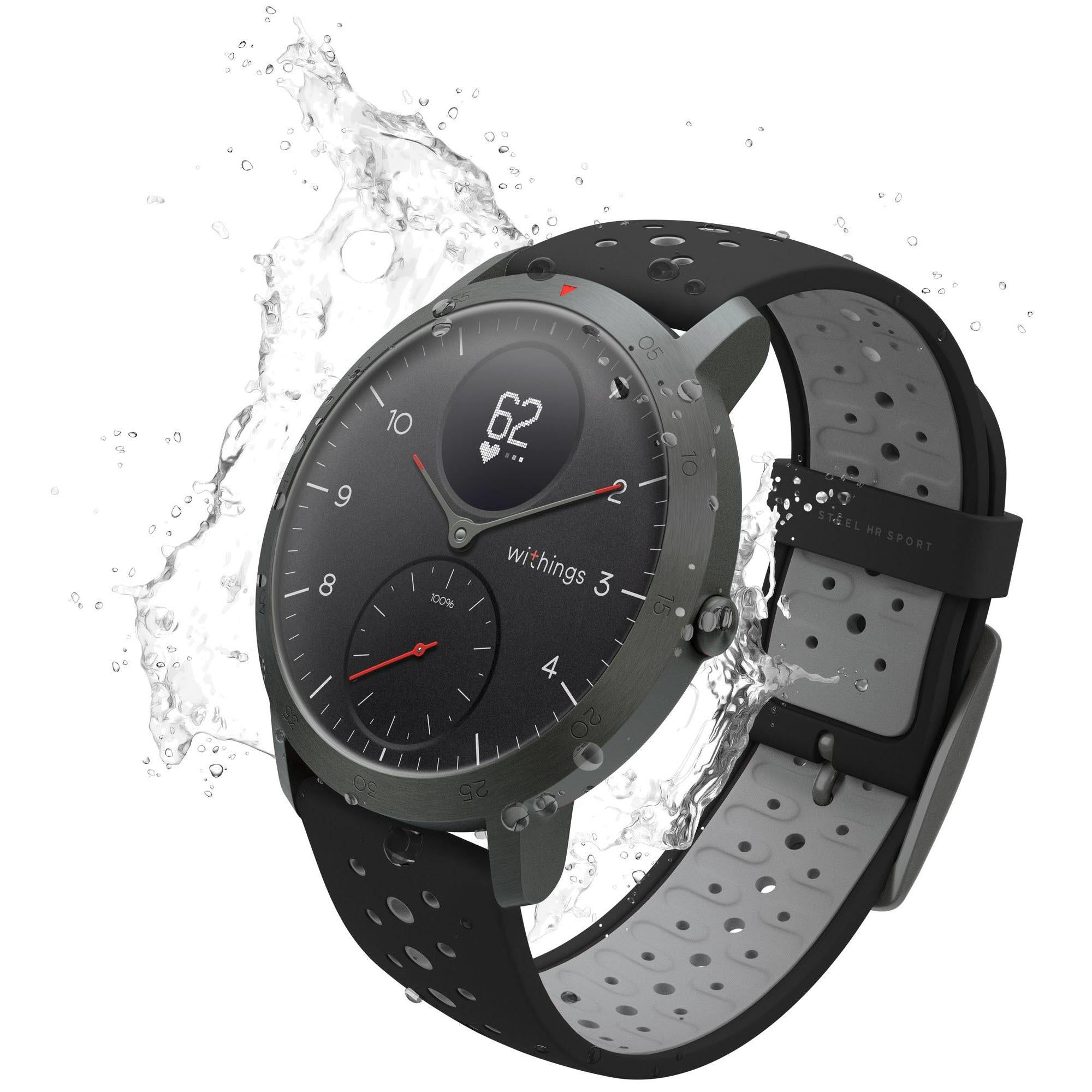Withings Steel HR Sport Smart Watch (Black/Black)、mySite、camillekostekn