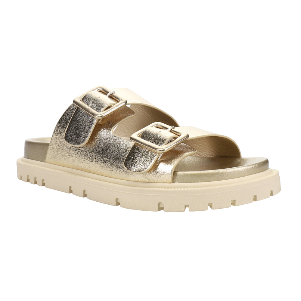 Gen Metallic Slide Sandals、mySite、gtrtttuynbv