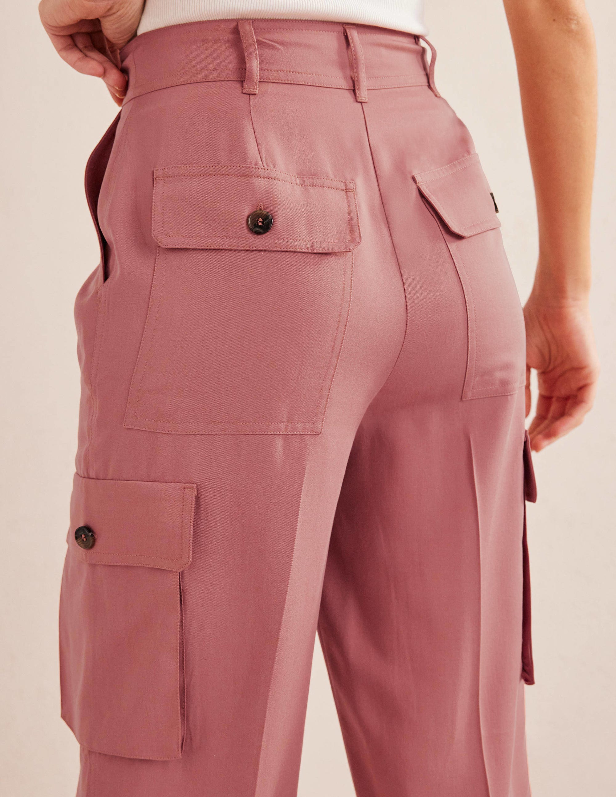  Tencel Cargo Trousers-Dusty Rose、mySite、ashleygrahame