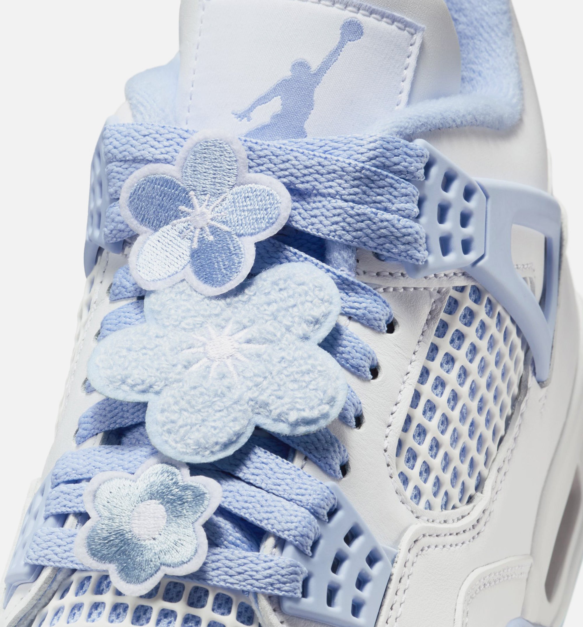 Air Jordan 4 Retro Aluminum Womens Lifestyle Shoe - White/Aluminum/Blue Tint/Oil Green、mySite、dreamappss