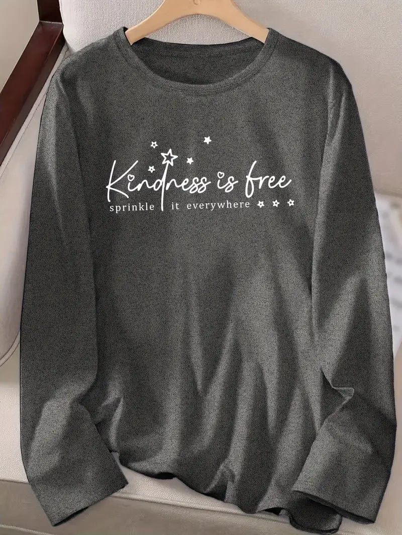 Kindness is Free Sprinkle it Everywhere Long Sleeve T Shirt、mySite、g9winljtr