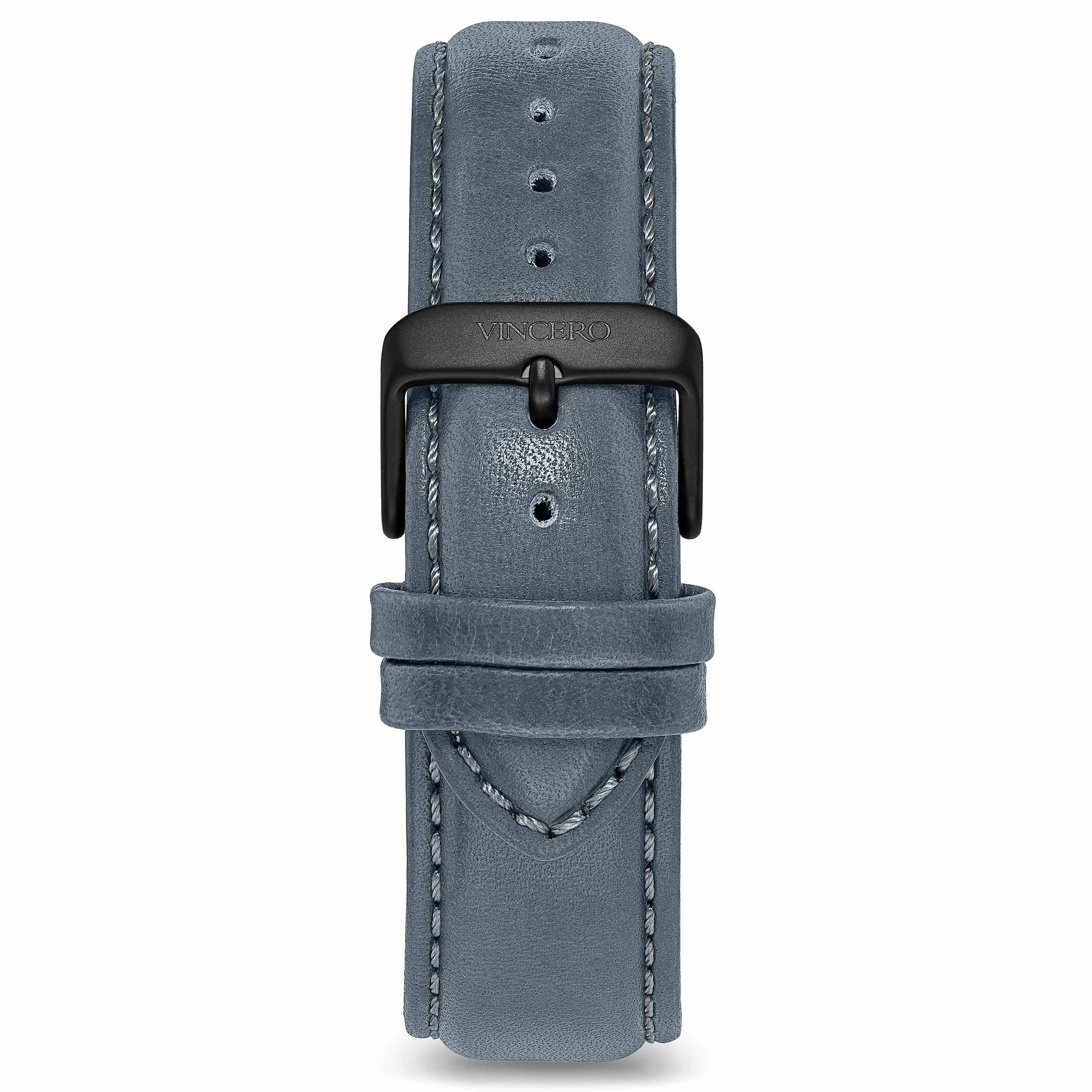 Classic Leather - Slate Blue 22mm、mySite、botmansion