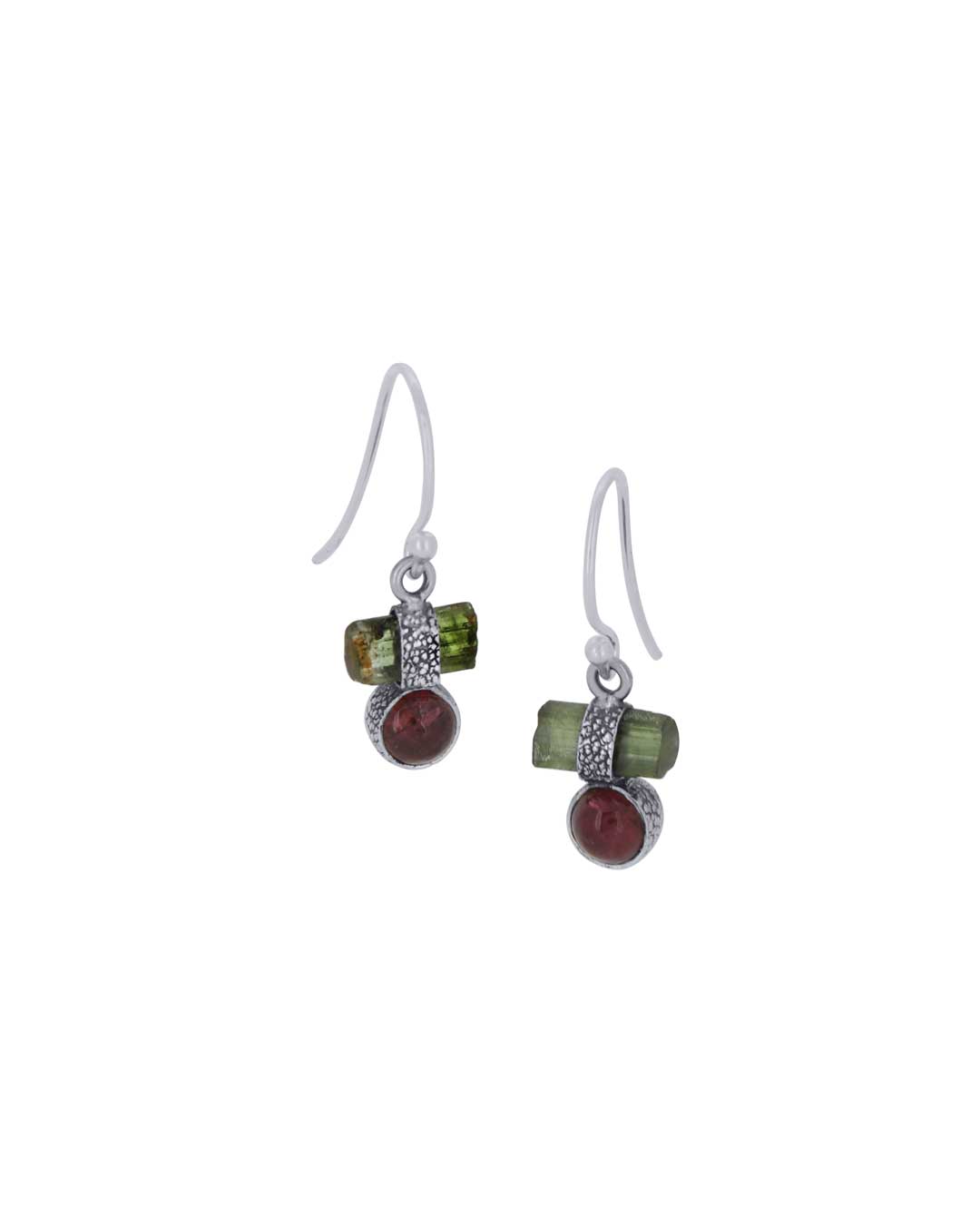 Dainty Zen Inspired Sterling Silver and Tourmaline Earrings、mySite、topwebapps