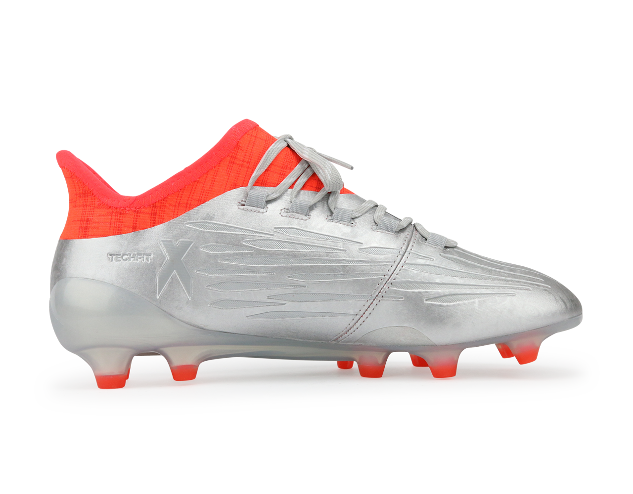 adidas Men's X 16.1 FG Silver Metalic/Core Black/Solar Red、mySite、noshort