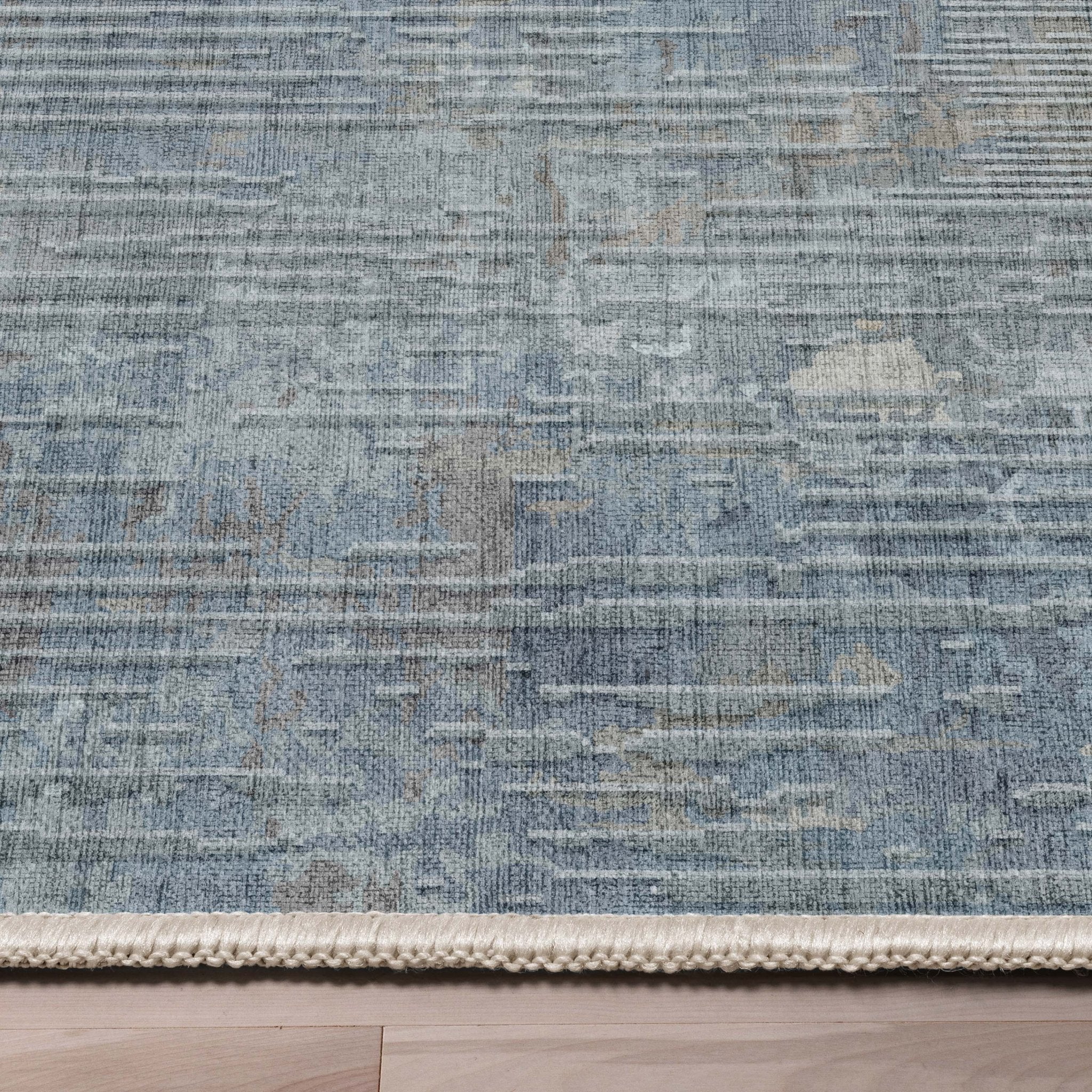 Acropolis Abstract Geometric Lines Blue Flatweave Rug、mySite、gigharbornorthrealestate