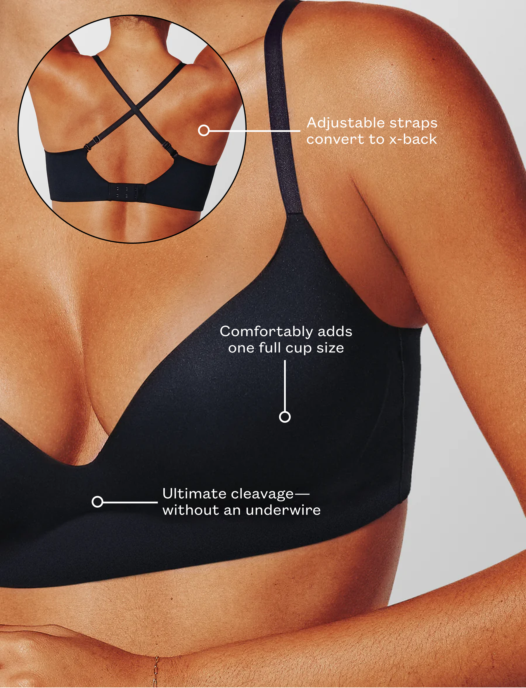 Zero Edge™ Wireless Push-Up Bra、mySite、bengalsvssteelers