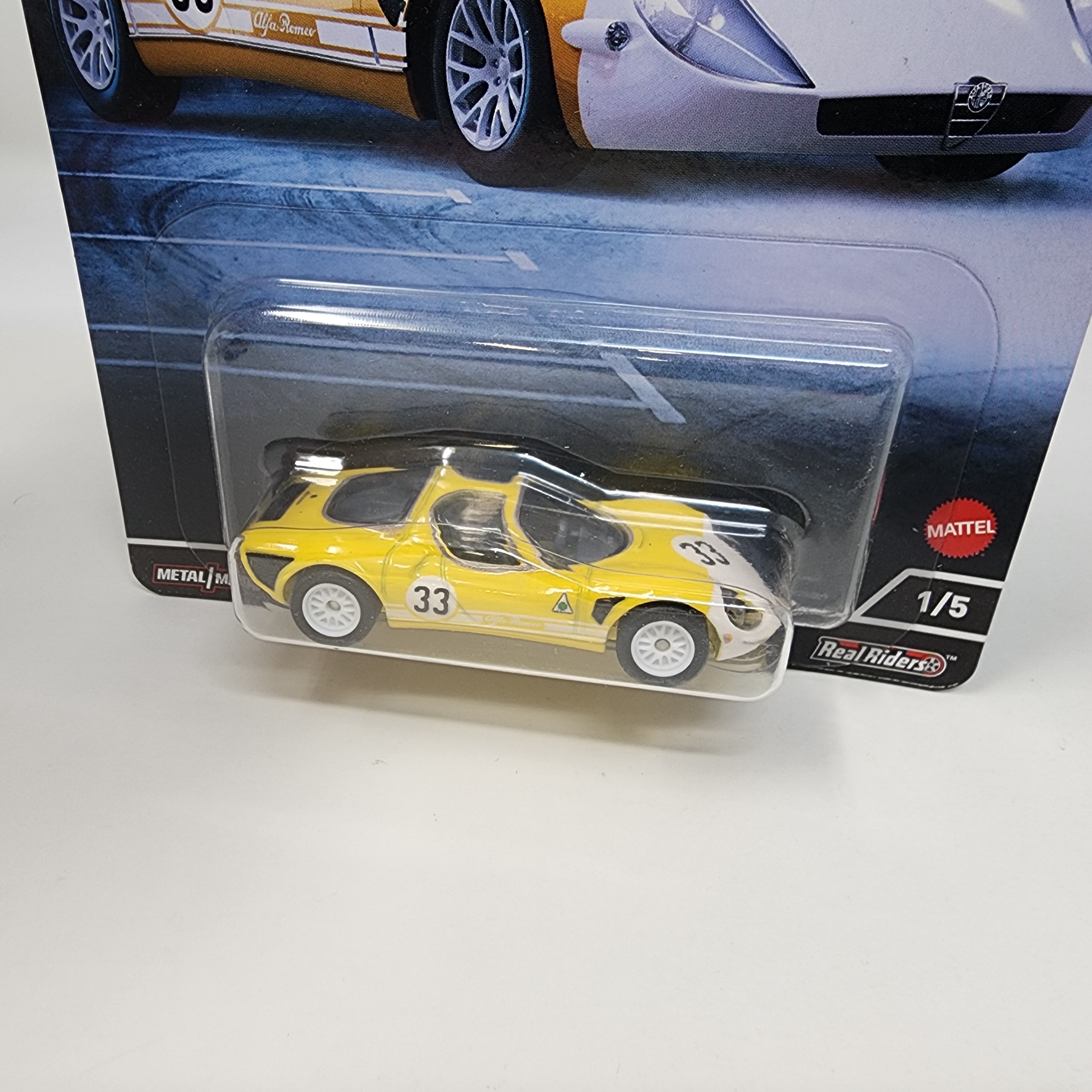 '69 Alfa Romeo 33 Stradale #1/5 * Hot Wheels Exotic Envy Car Culture YELLOW、mySite、hgirdovlk