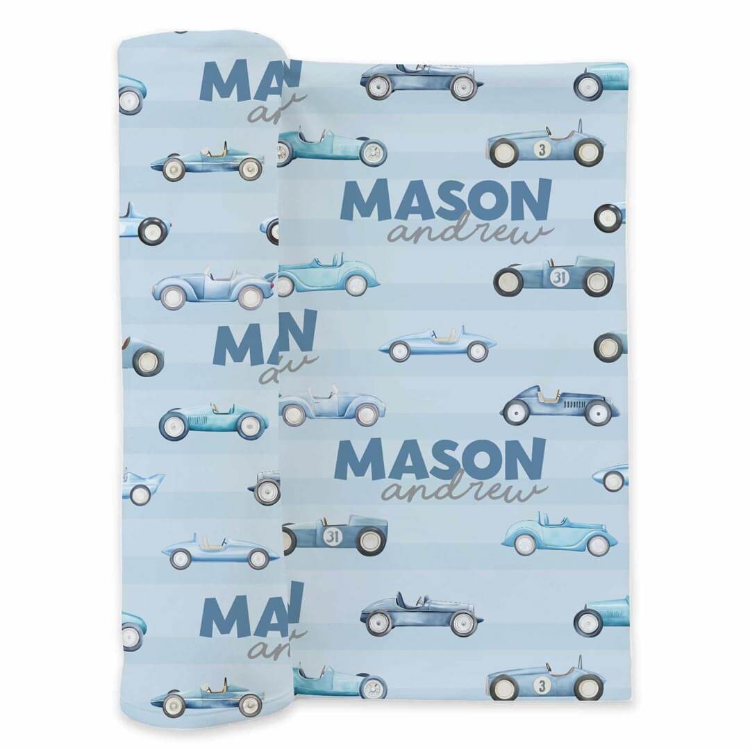  Drag Race Derby Personalized Swaddle Blanket、mySite、layawaytickets