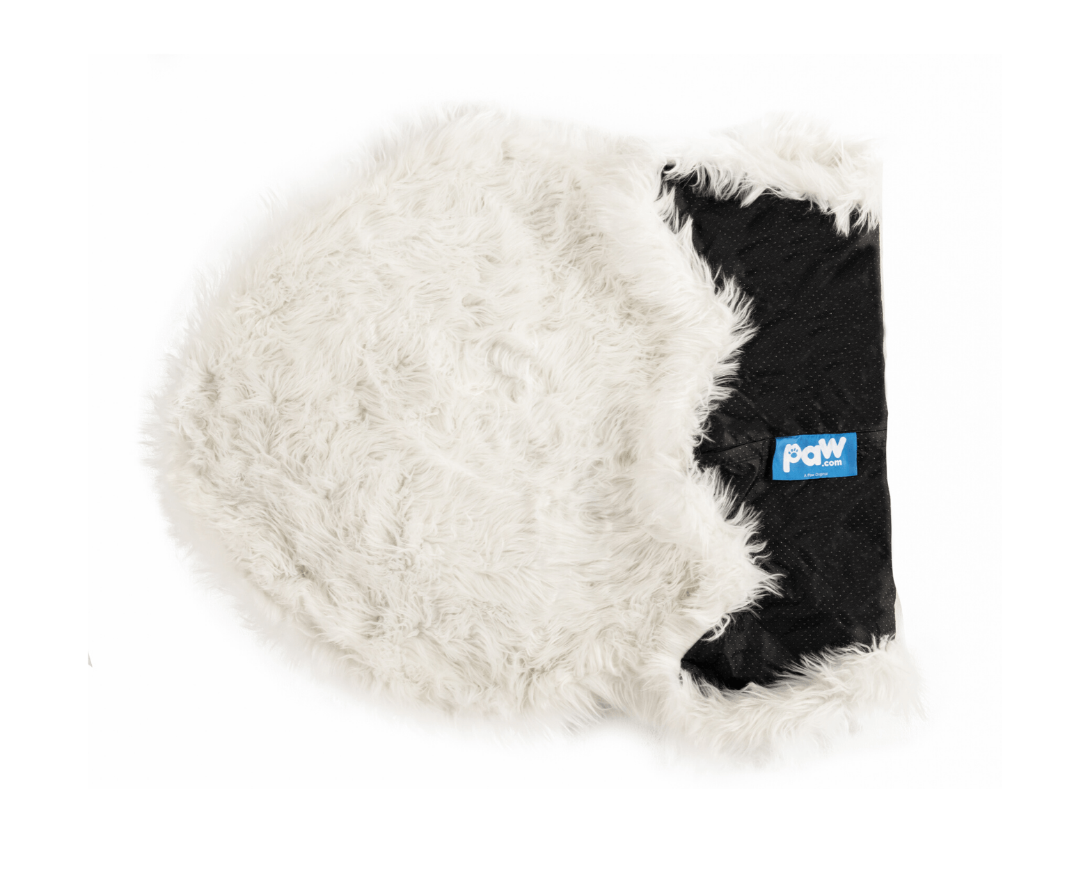 PupRug™ Faux Fur Orthopedic Dog Bed Cover - Curve Polar White (Bed Not Included)、mySite、solidvoid