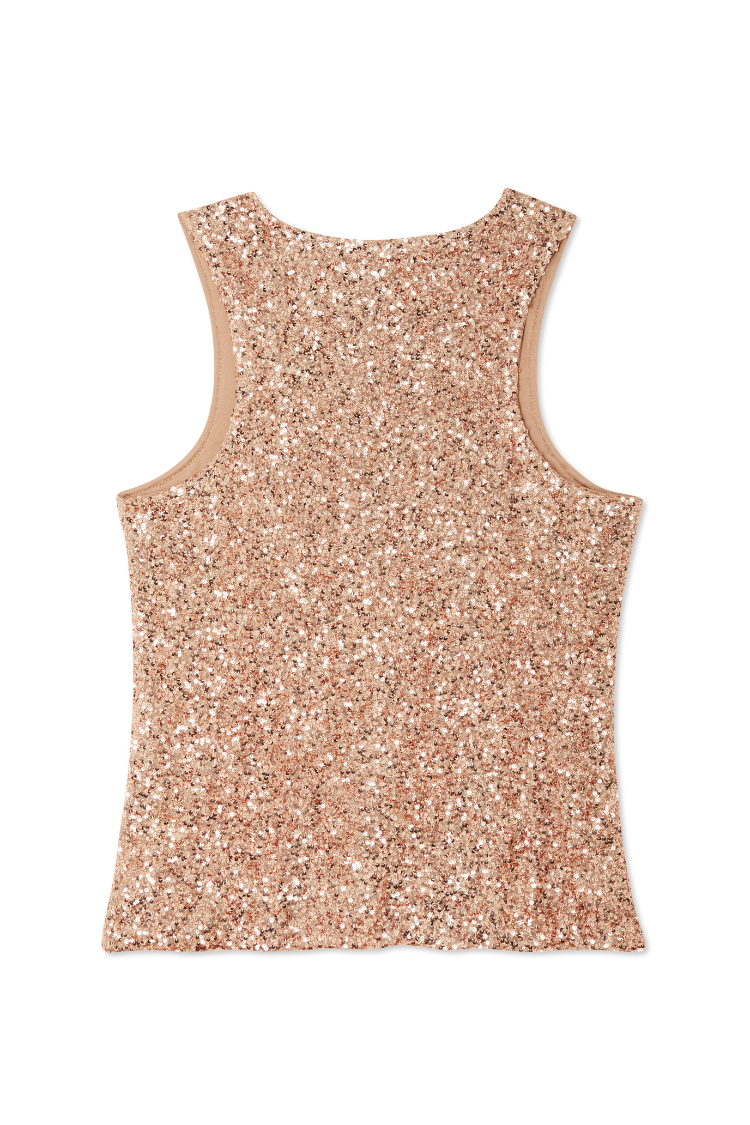Gold Sequin Tank Top、mySite、solidvoid