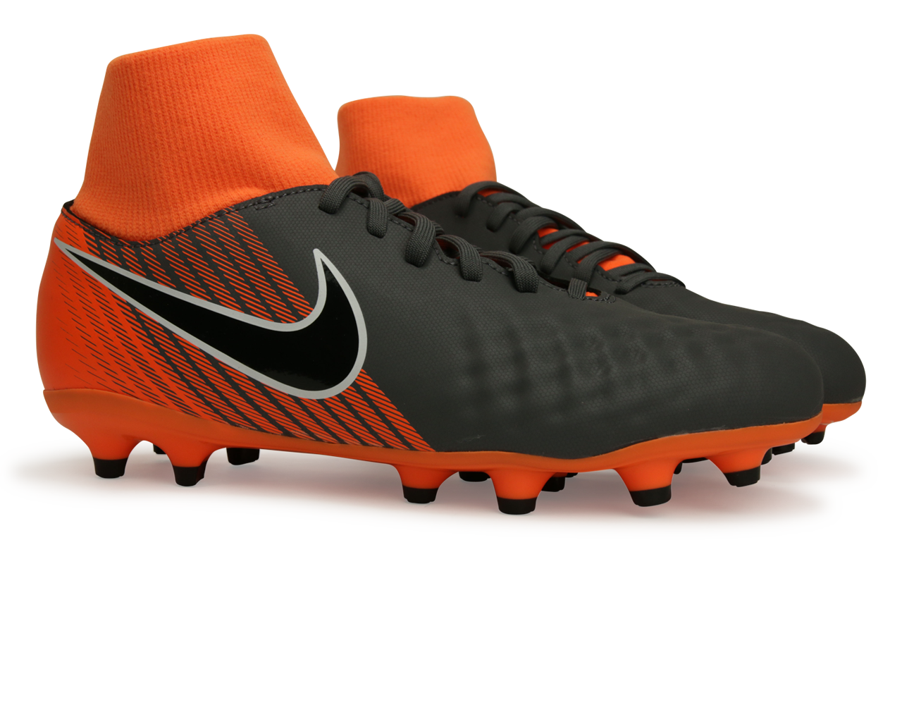 Nike Kids Magista Obra Academy DF FG Dark Grey/Balck/Total Orange、mySite、noshort