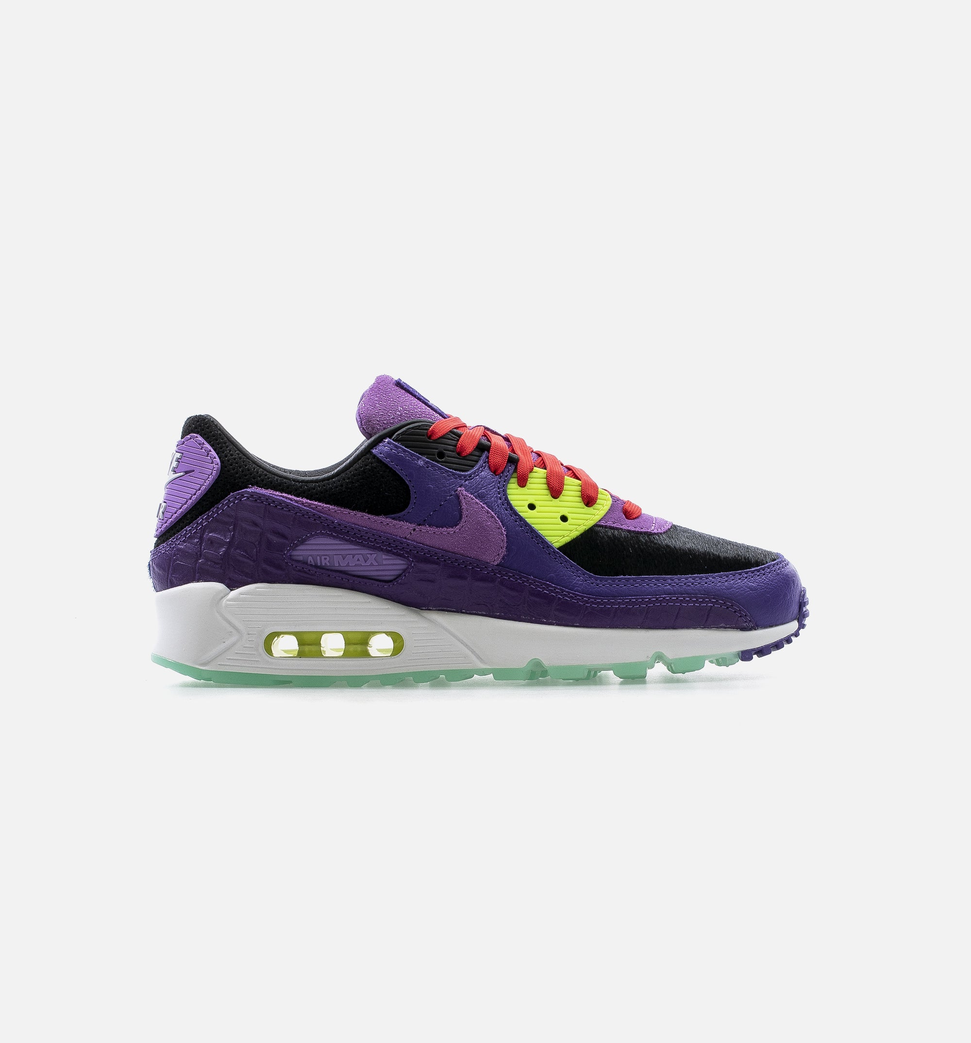 Air Max 90 QS Mashup Mens Running Shoe - Purple/Black/Volt、mySite、dreamappss